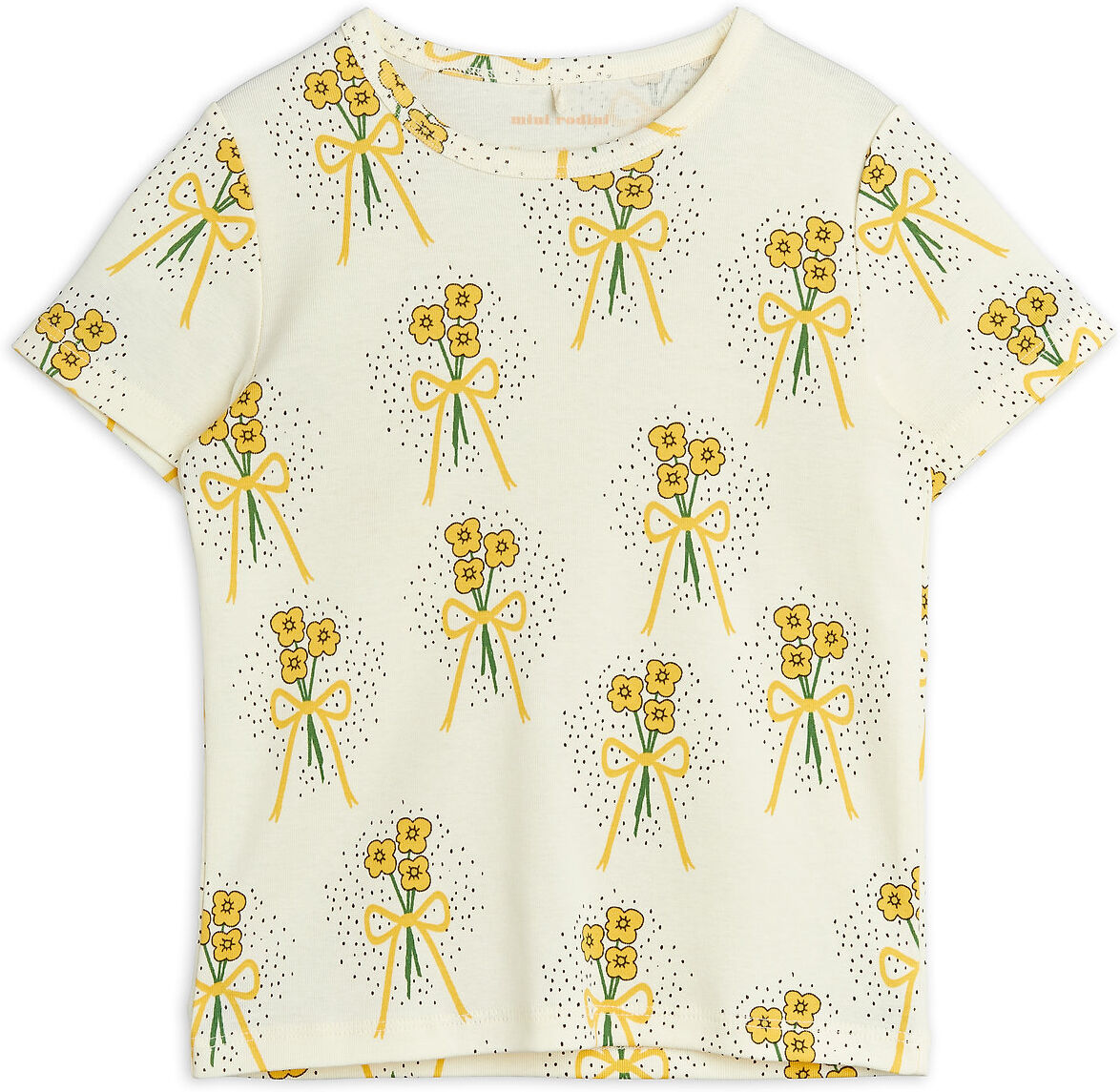 Mini Rodini Winterflowers Aop Ss Tee T-shirts Short-sleeved Multi/mønstret Mini Rodini