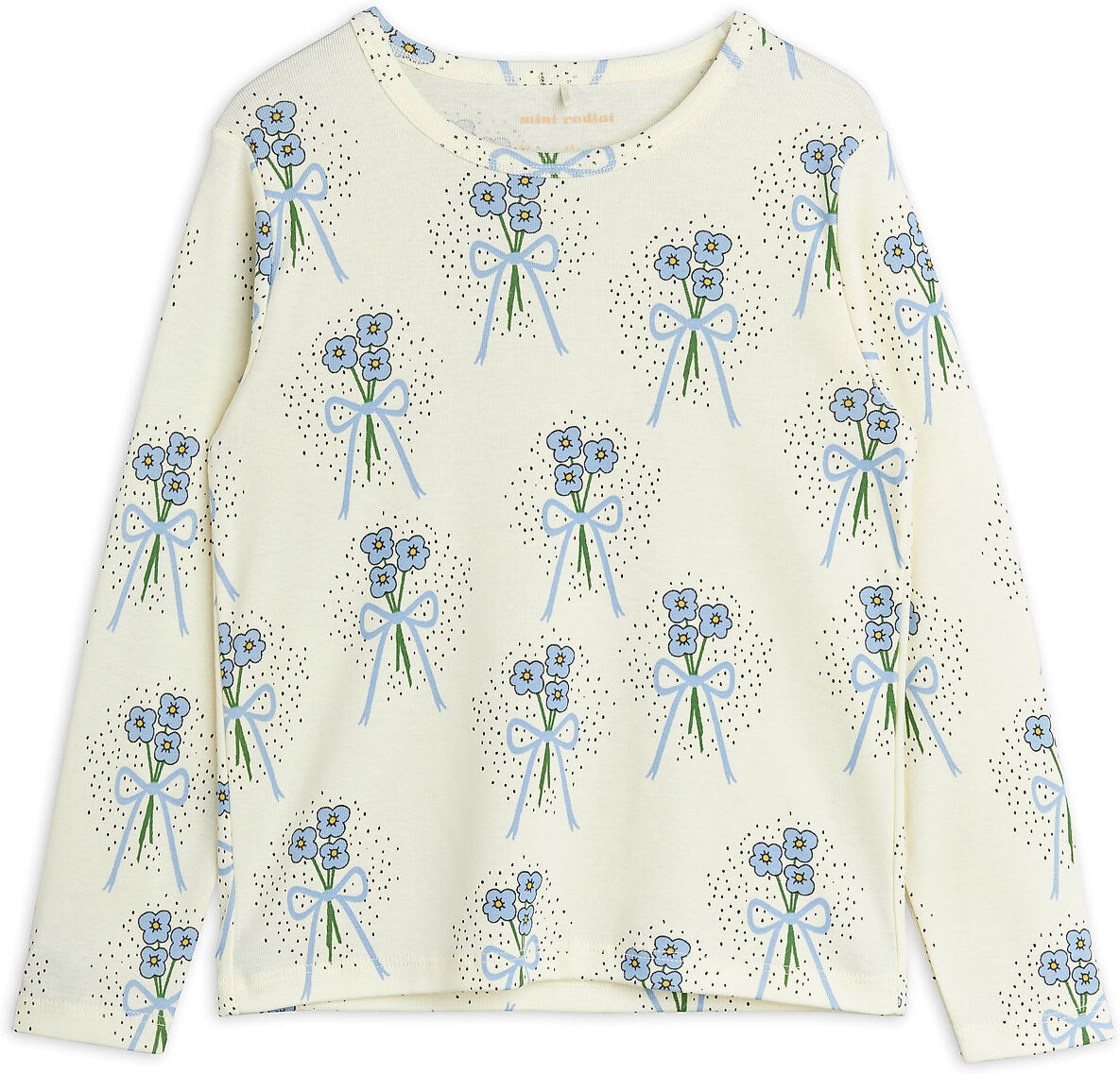 Mini Rodini Winterflowers Aop Ls Tee T-shirts Long-sleeved T-shirts Multi/mønstret Mini Rodini