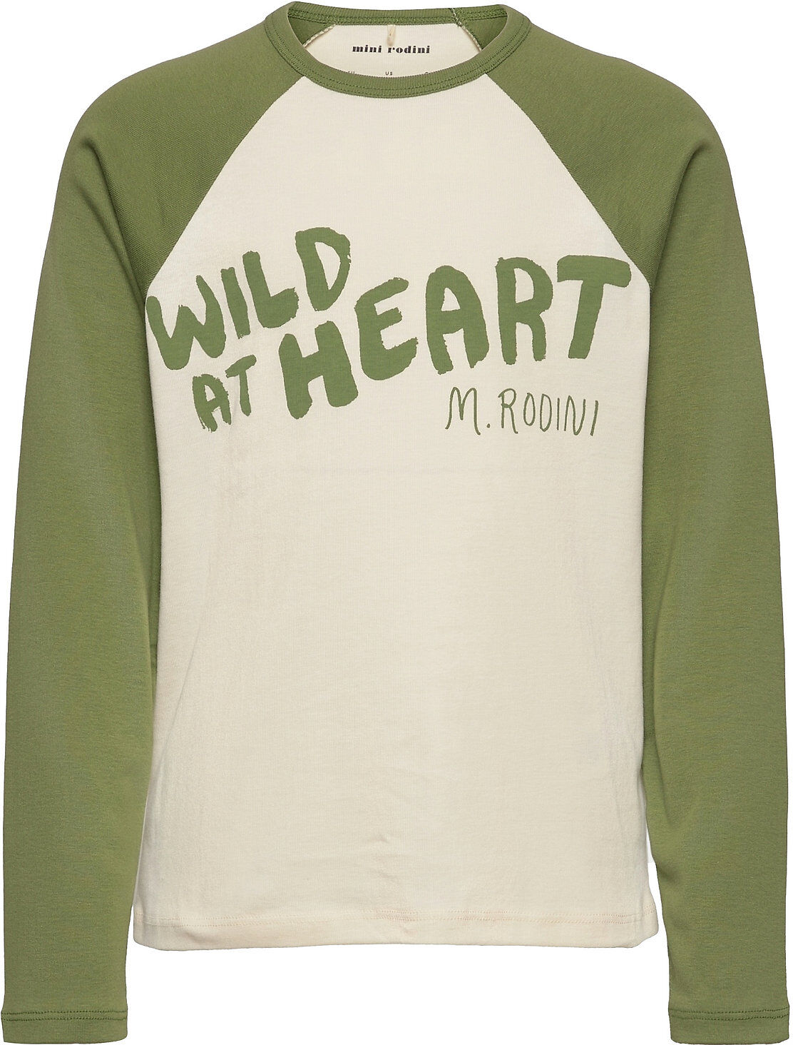 Mini Rodini Wild At Heart Raglan Ls Tee T-shirts Long-sleeved T-shirts Multi/mønstret Mini Rodini