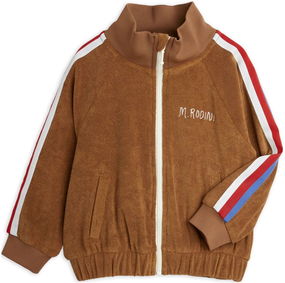 Mini Rodini Terry Jacket Sweat-shirt Genser Brun Mini Rodini