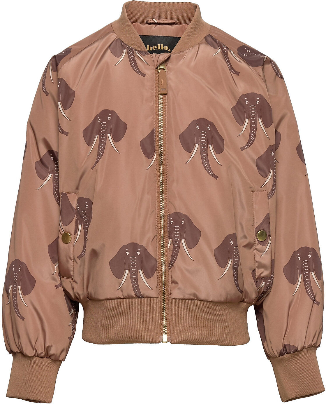 Mini Rodini Elephants Baseball Jacket Bomberjakke Brun Mini Rodini