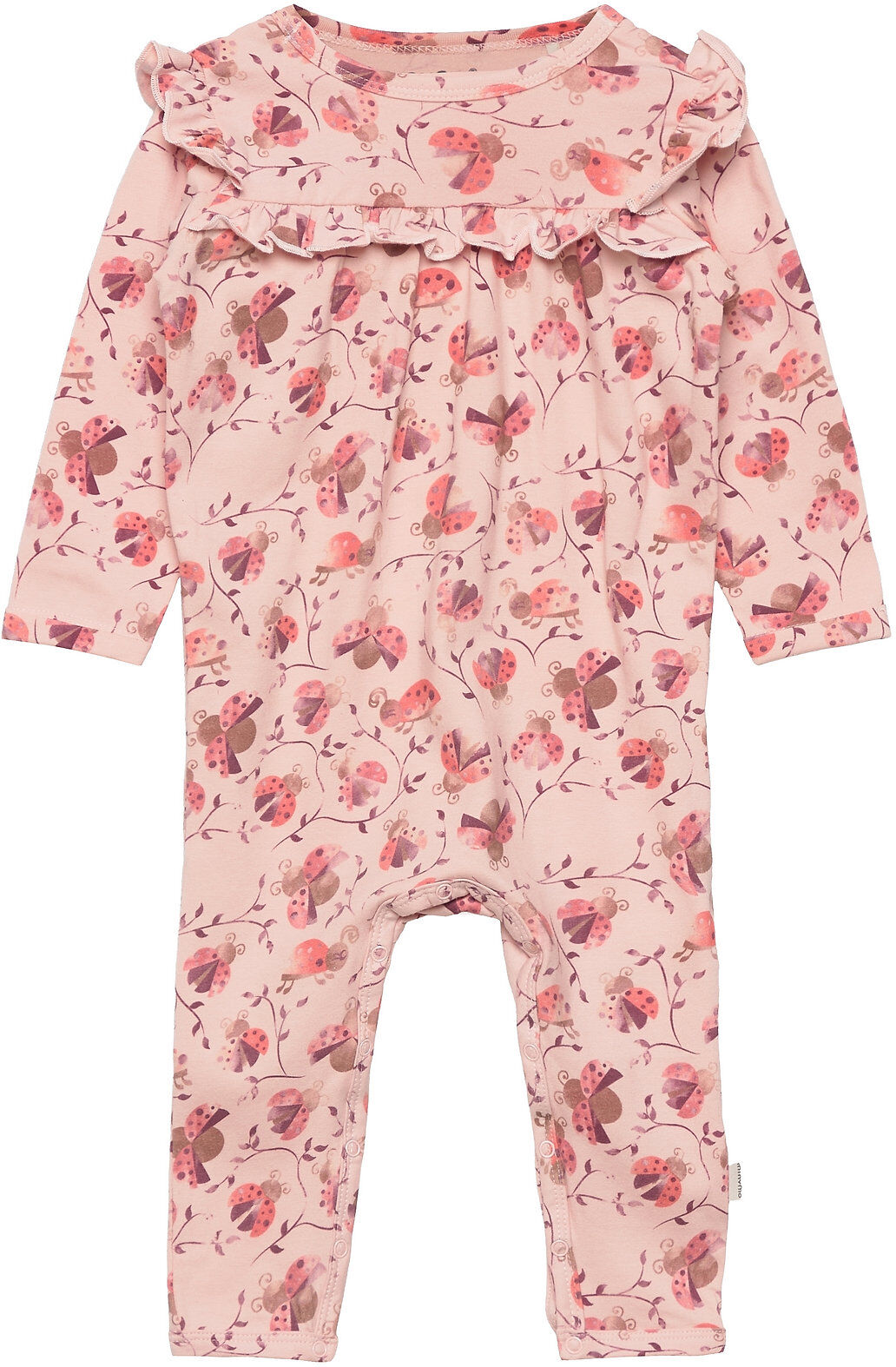 Minymo Suit Ls Aop Langermet Bodysuit Rosa Minymo