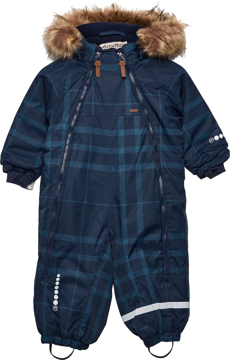 Minymo Snow Suit- Aop Outerwear Coveralls Snow/ski Coveralls & Sets Blå Minymo