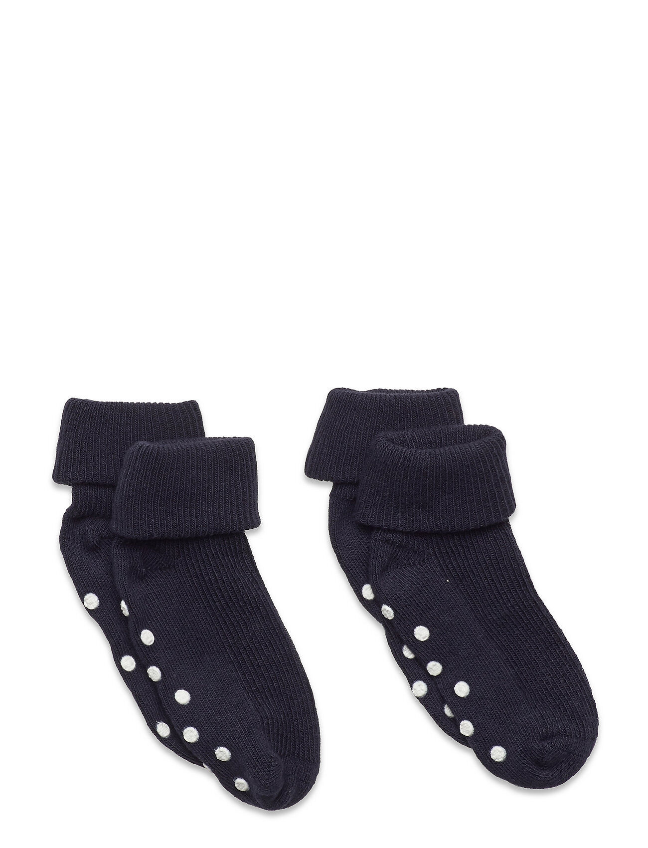 Minymo Baby Rib Sock W. Abs Socks & Tights Non-slip Socks Svart Minymo