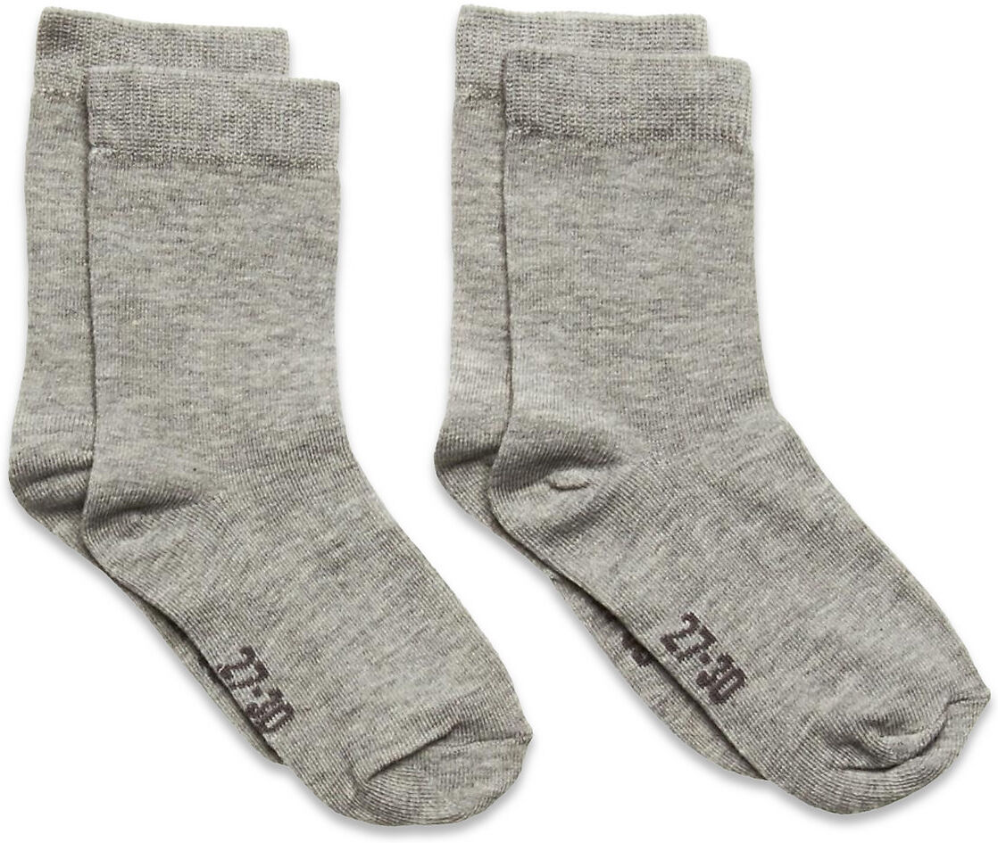 Minymo Ankle Sock Socks & Tights Socks Grå Minymo