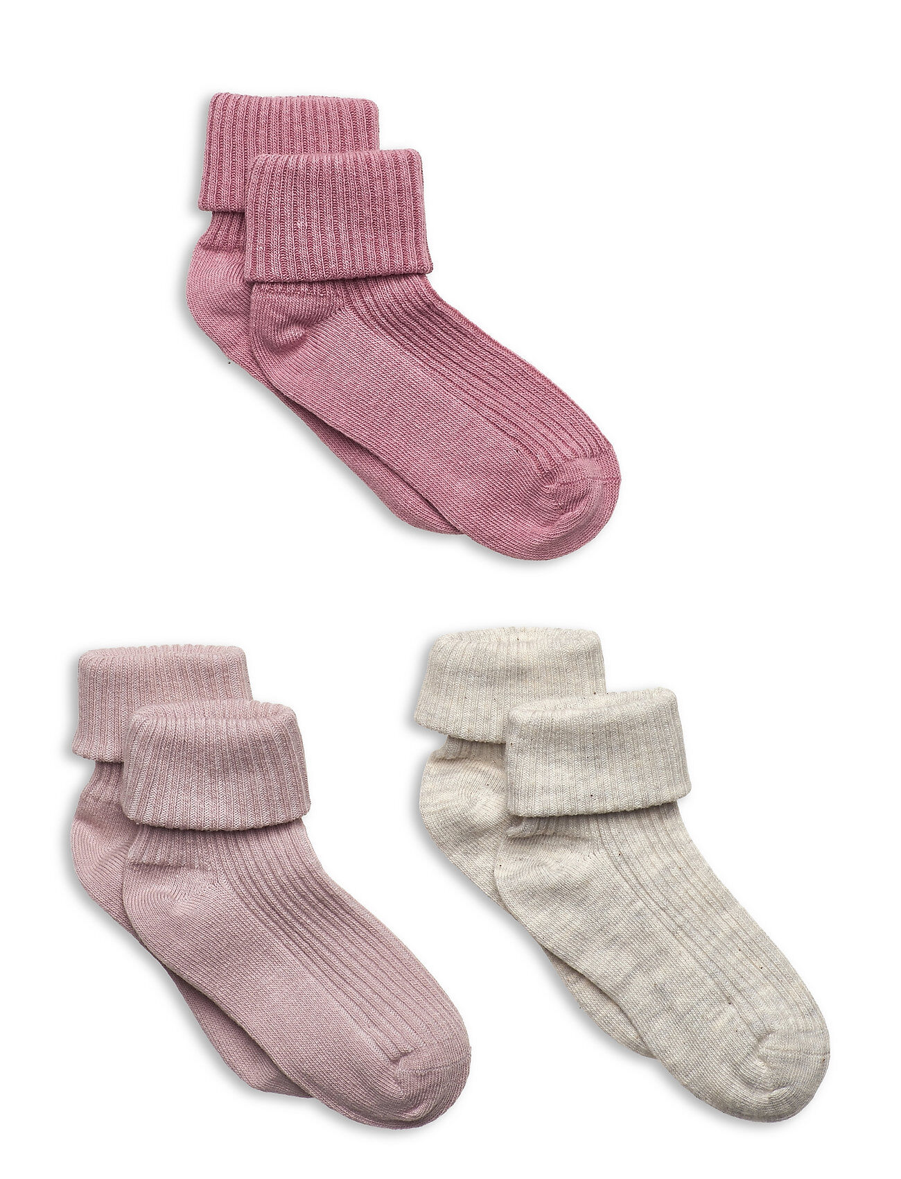 Minymo Baby Sock Rib Socks & Tights Socks Rosa Minymo