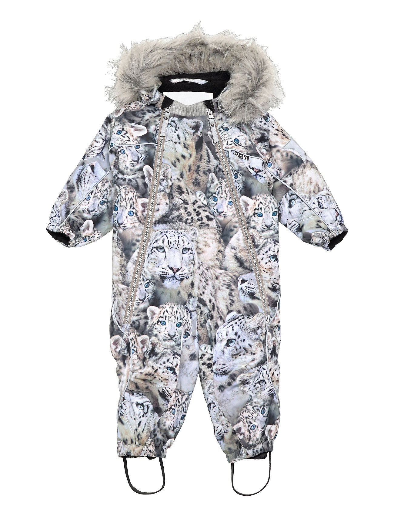 Molo Pyxis Fur Outerwear Coveralls Snow/ski Coveralls & Sets Grå Molo