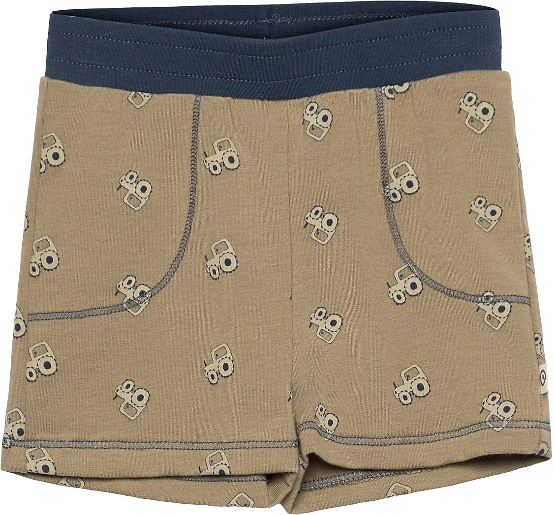 Müsli by Green Cotton Tractor Shorts Baby Shorts Sweat Shorts Grønn Müsli By Green Cotton