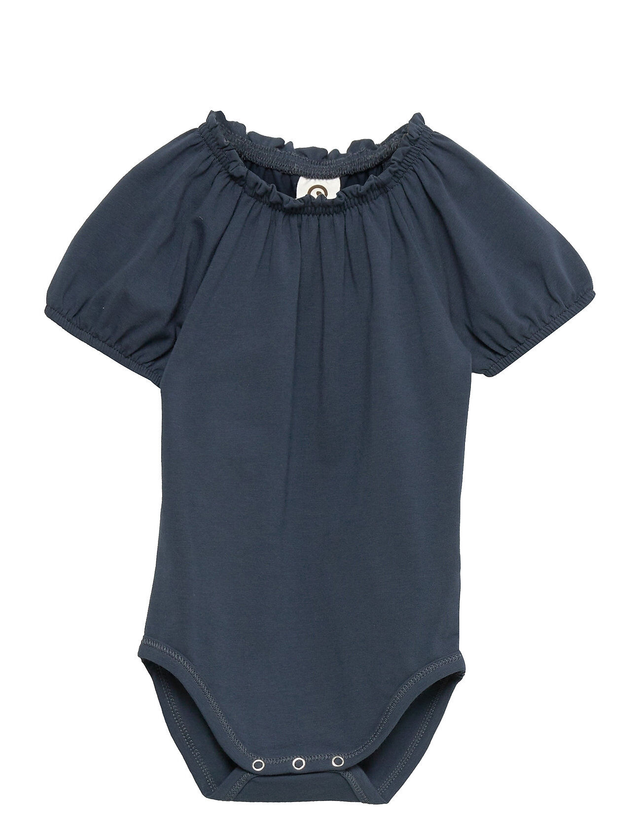 Müsli by Green Cotton Cozy Me Bell S/S Body Bodies Short-sleeved Blå Müsli By Green Cotton