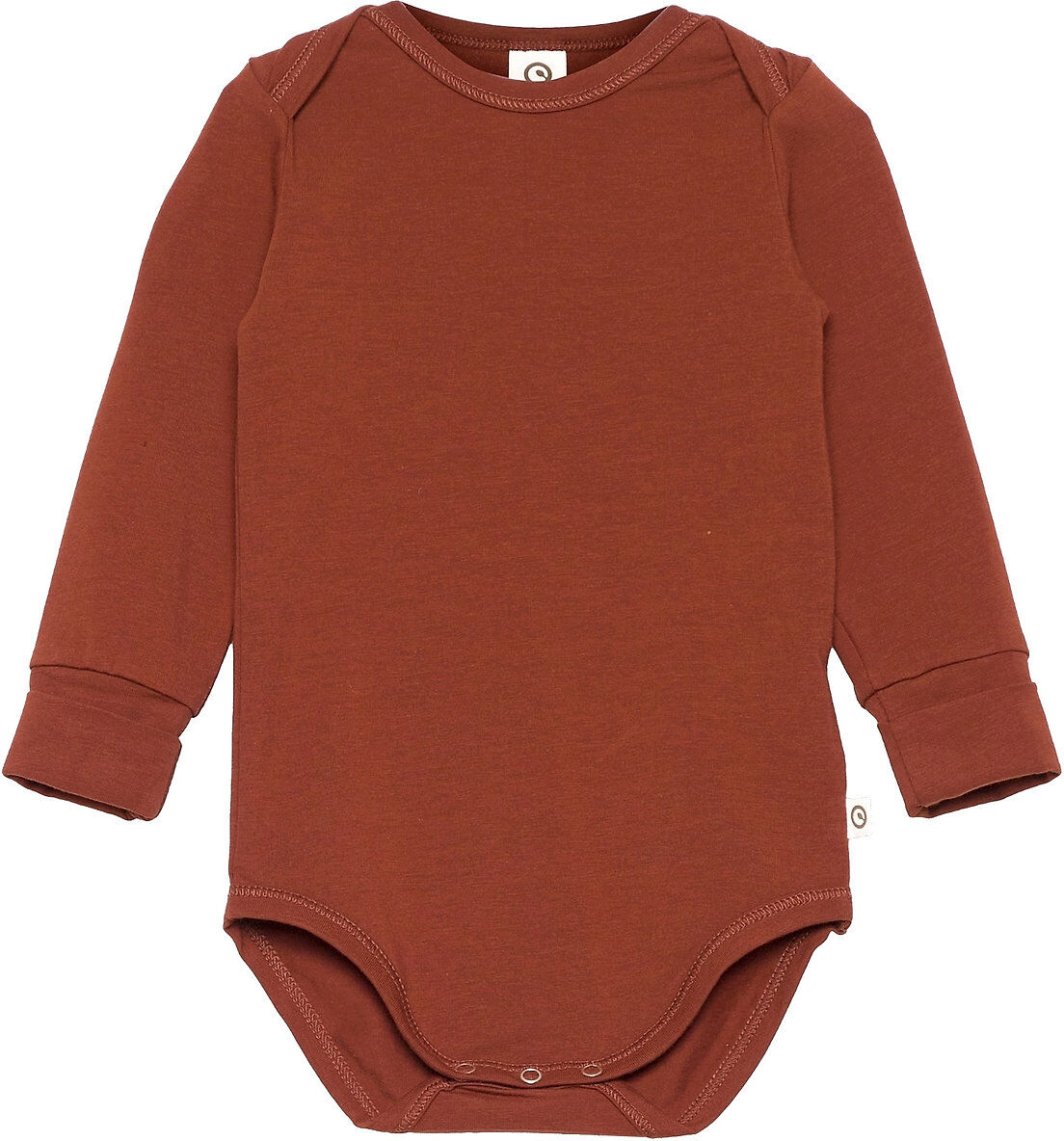 Müsli by Green Cotton Cozy Me L/Sl Body Bodies Long-sleeved Rød Müsli By Green Cotton