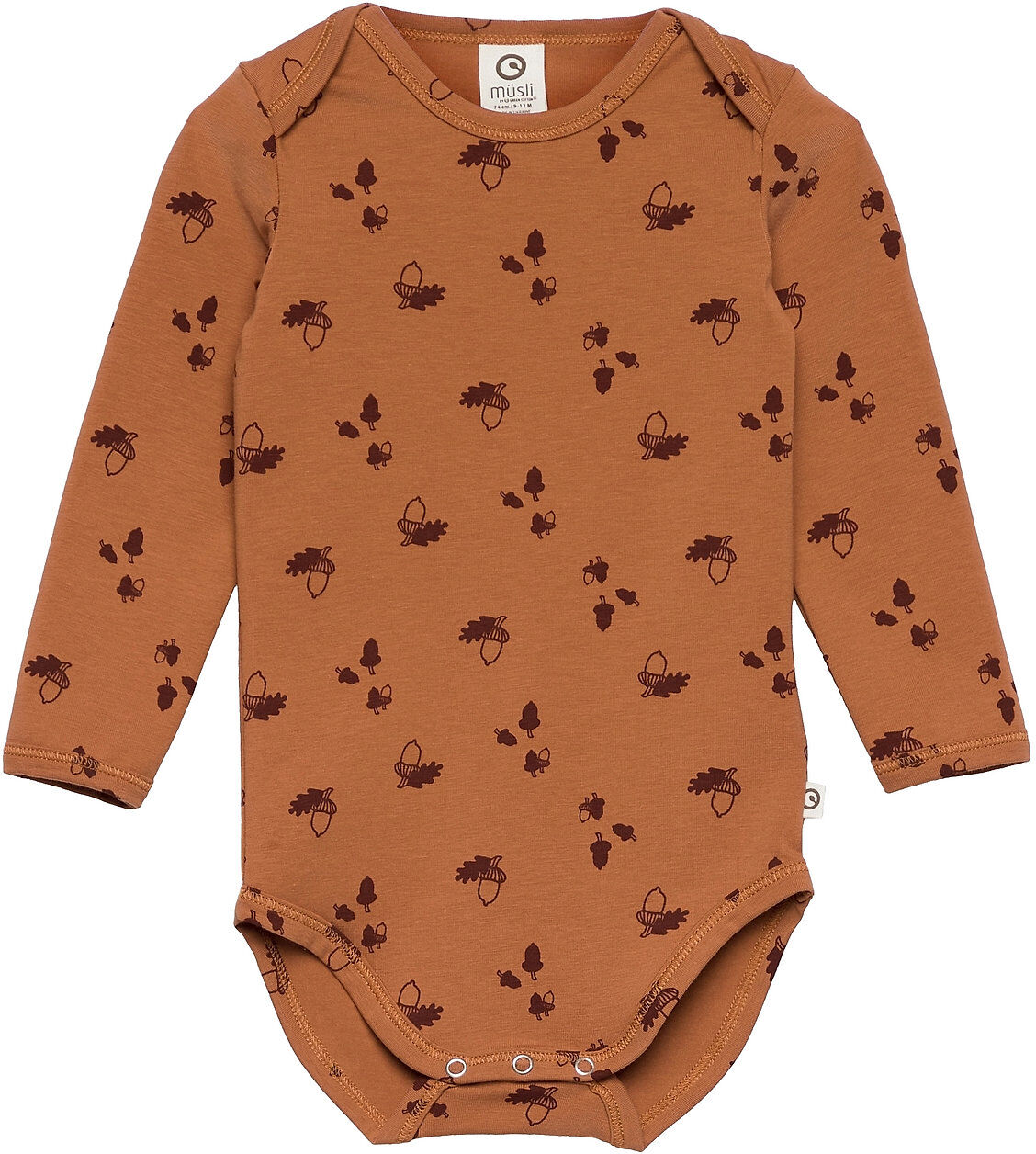 Müsli by Green Cotton Acorn Body Bodies Long-sleeved Brun Müsli By Green Cotton