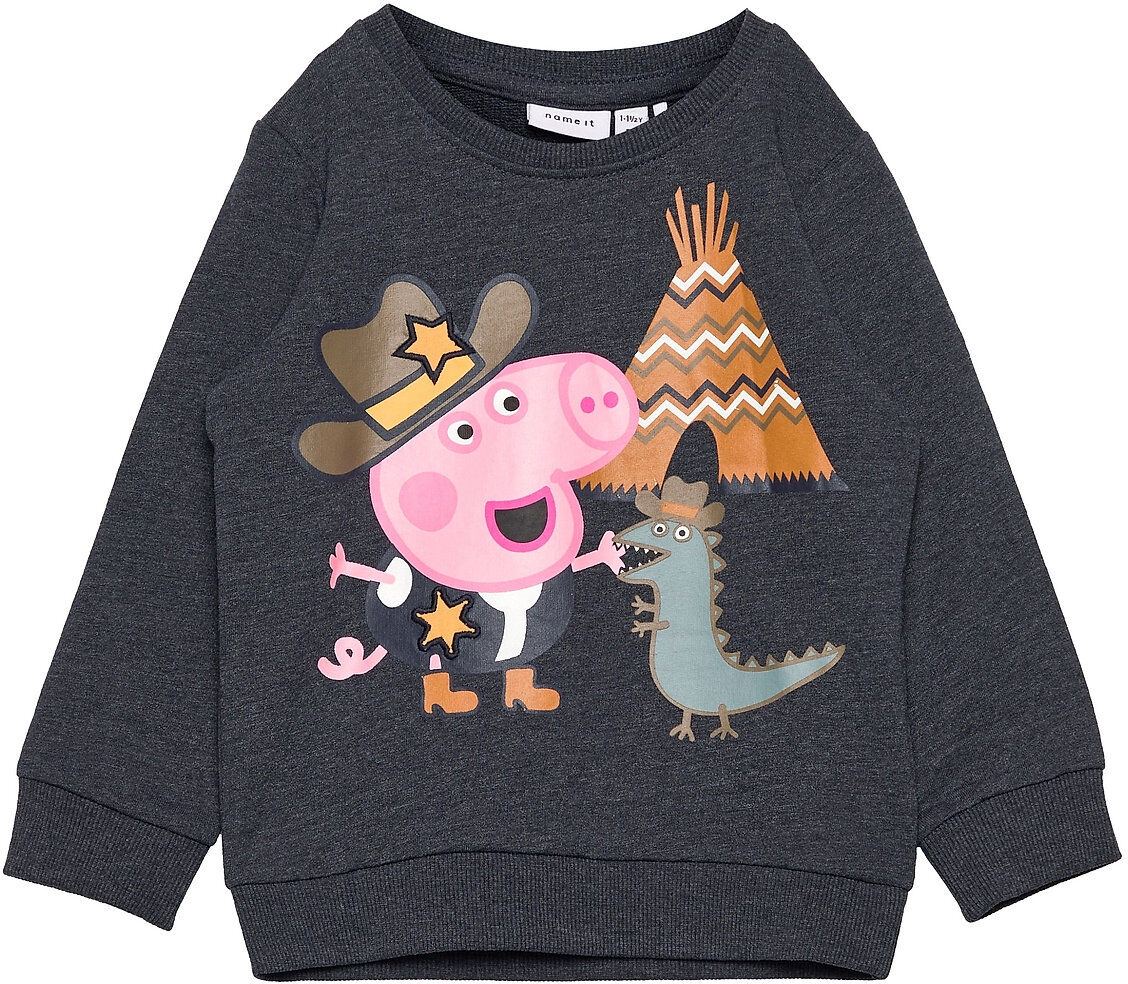 name it Nmmpeppapig Toby Sweat Unb Pep Sweat-shirt Genser Blå Name It