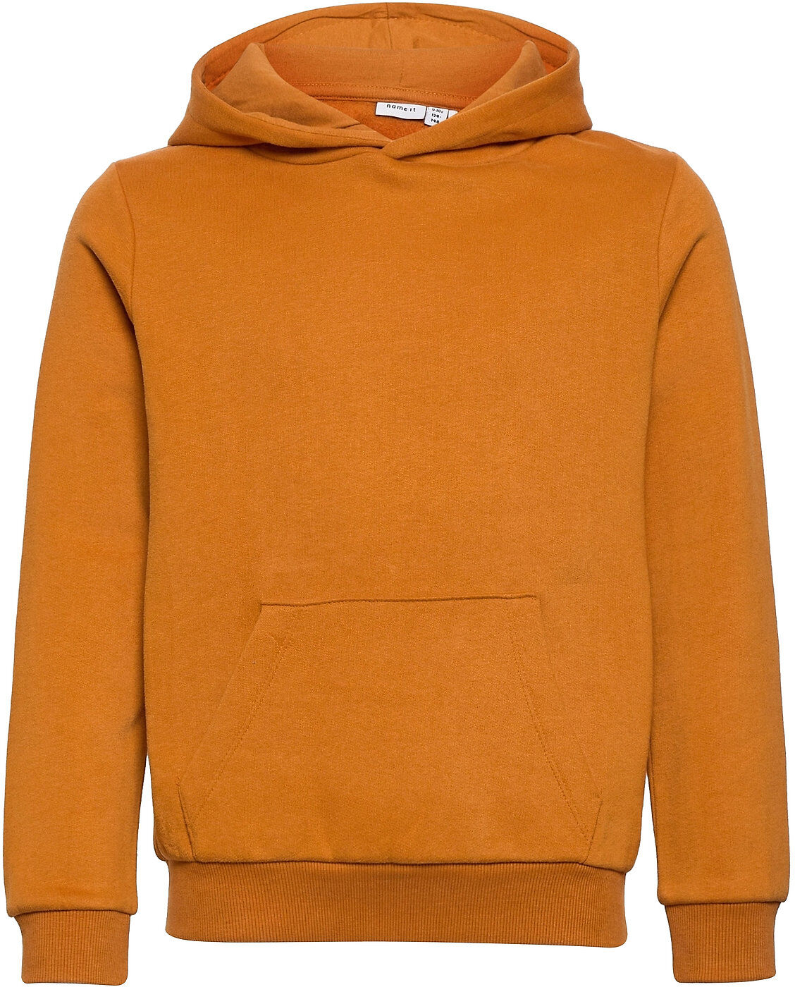 name it Nkmleno Ls Sweat Wh Bru Hettegenser Genser Oransje Name It