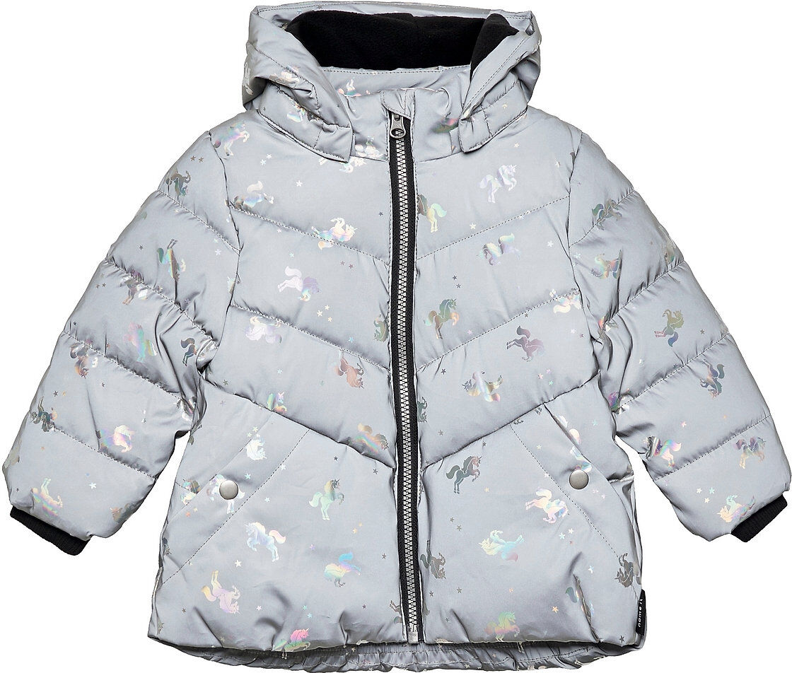 name it Nmfmaya Reflective Jacket Fôret Jakke Grå Name It