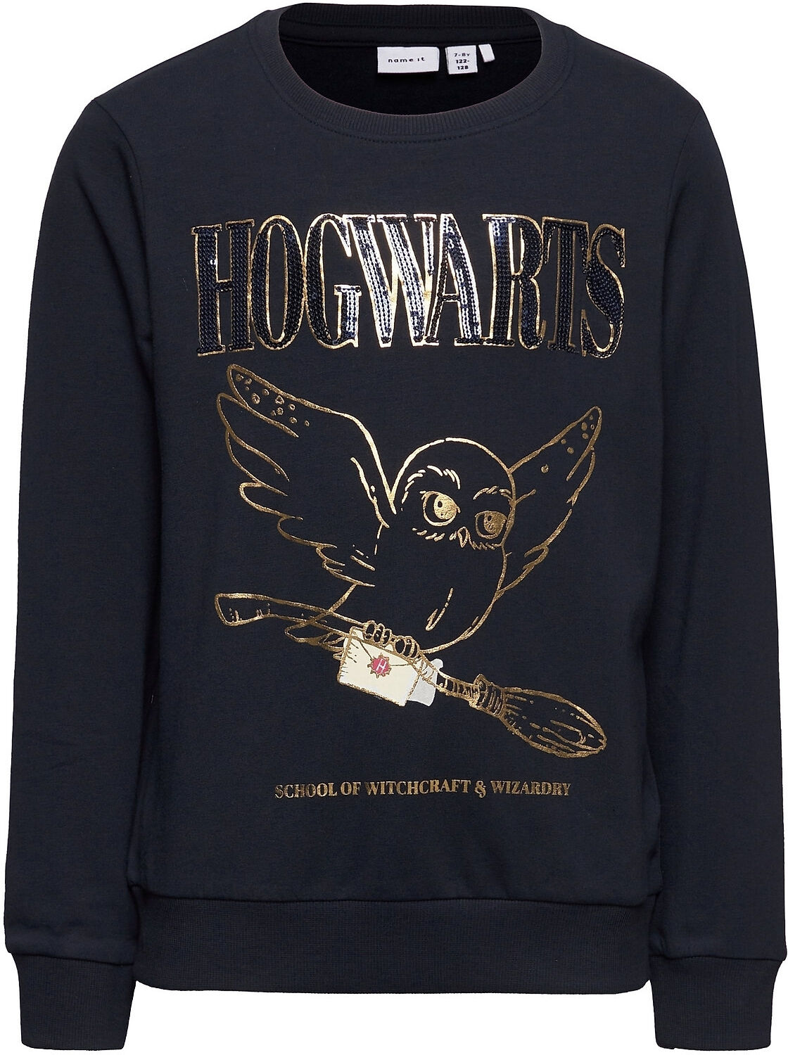 name it Nkfharrypotter Axine Sweat Bru Wab Sweat-shirt Genser Blå Name It