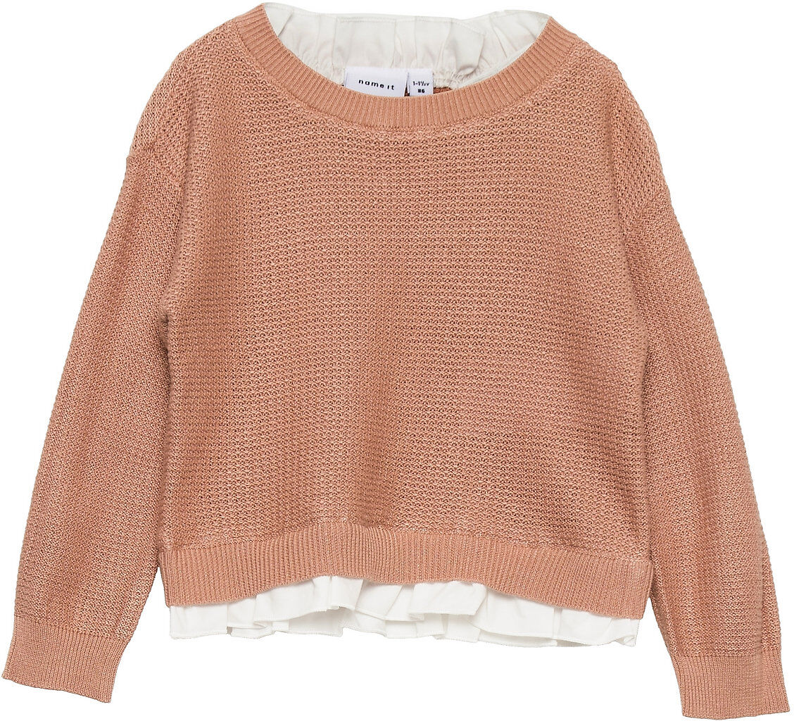 name it Nmfrasine Ls Knit Pullover Brun Name It