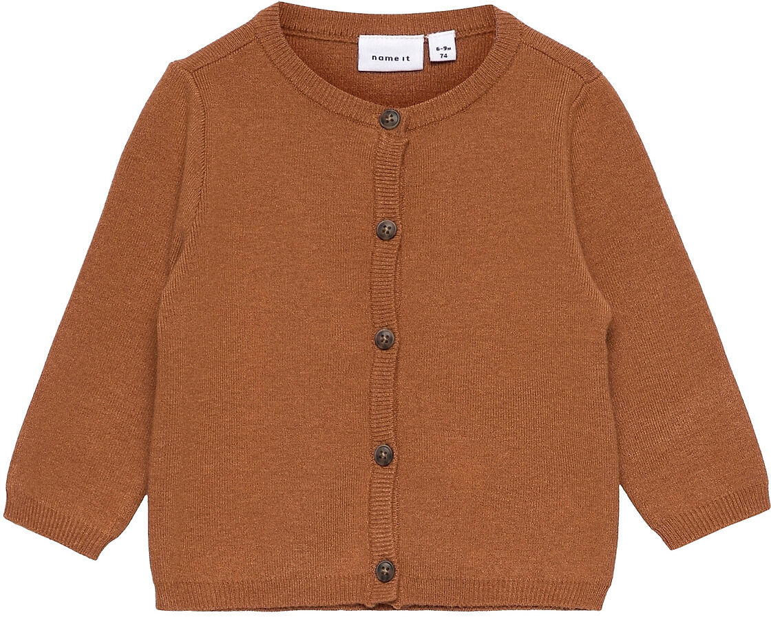 name it Nbnnullo Ls Knit Cardigan Strikkegenser Cardigan Oransje Name It