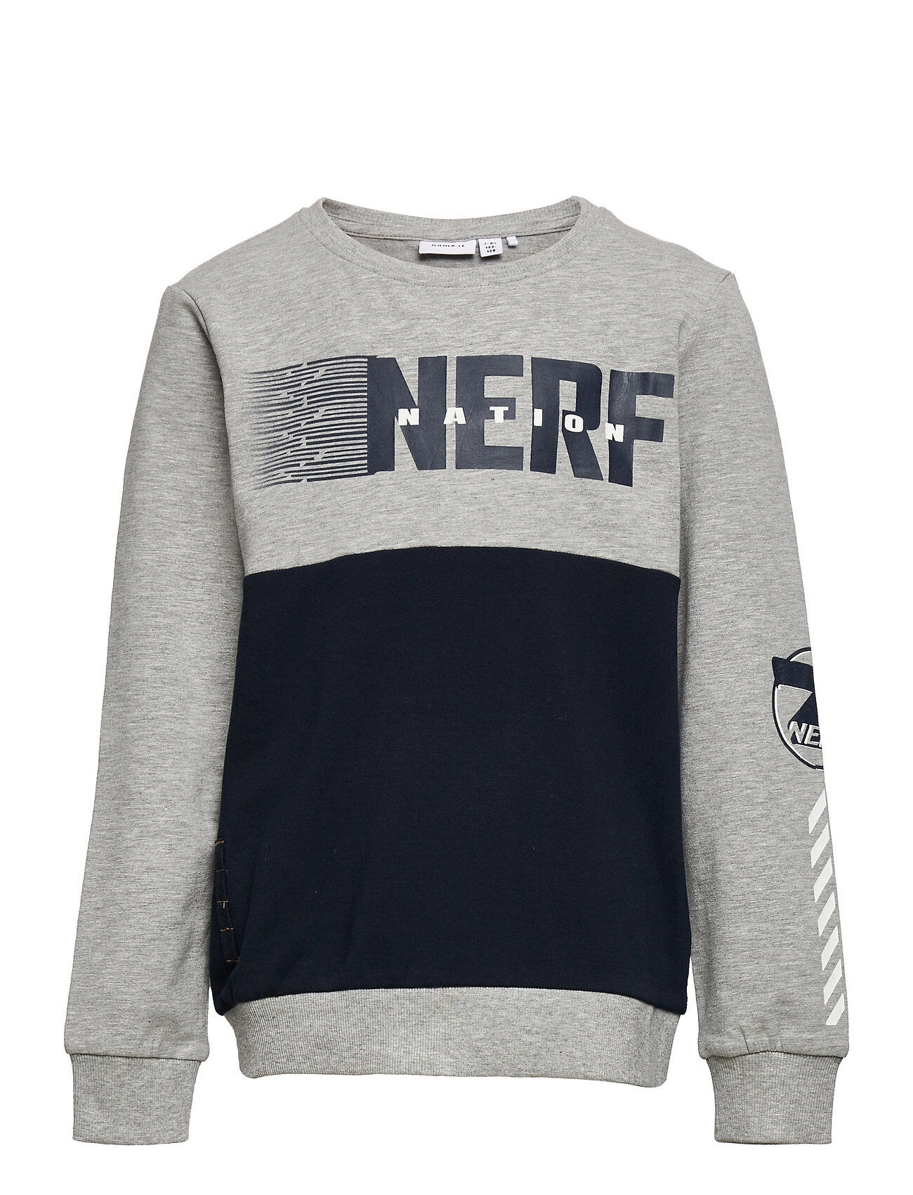 name it Nkmnerfgun Okan Sweat Bru Bfu Sweat-shirt Genser Grå Name It