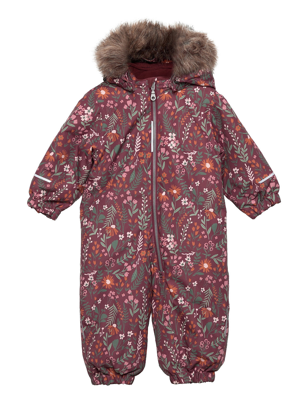 name it Nbfsnow10 Suit Flower Fo Outerwear Coveralls Snow/ski Coveralls & Sets Multi/mønstret Name It