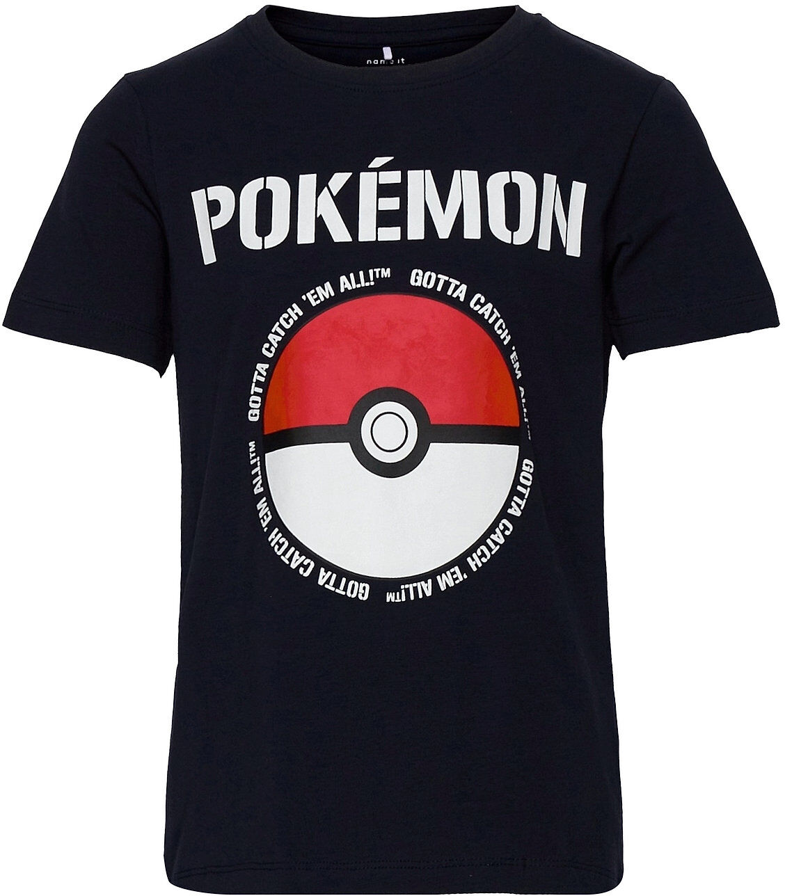 name it Nkmpokemon Nial Ss Top Box Bfu T-shirts Short-sleeved Svart Name It