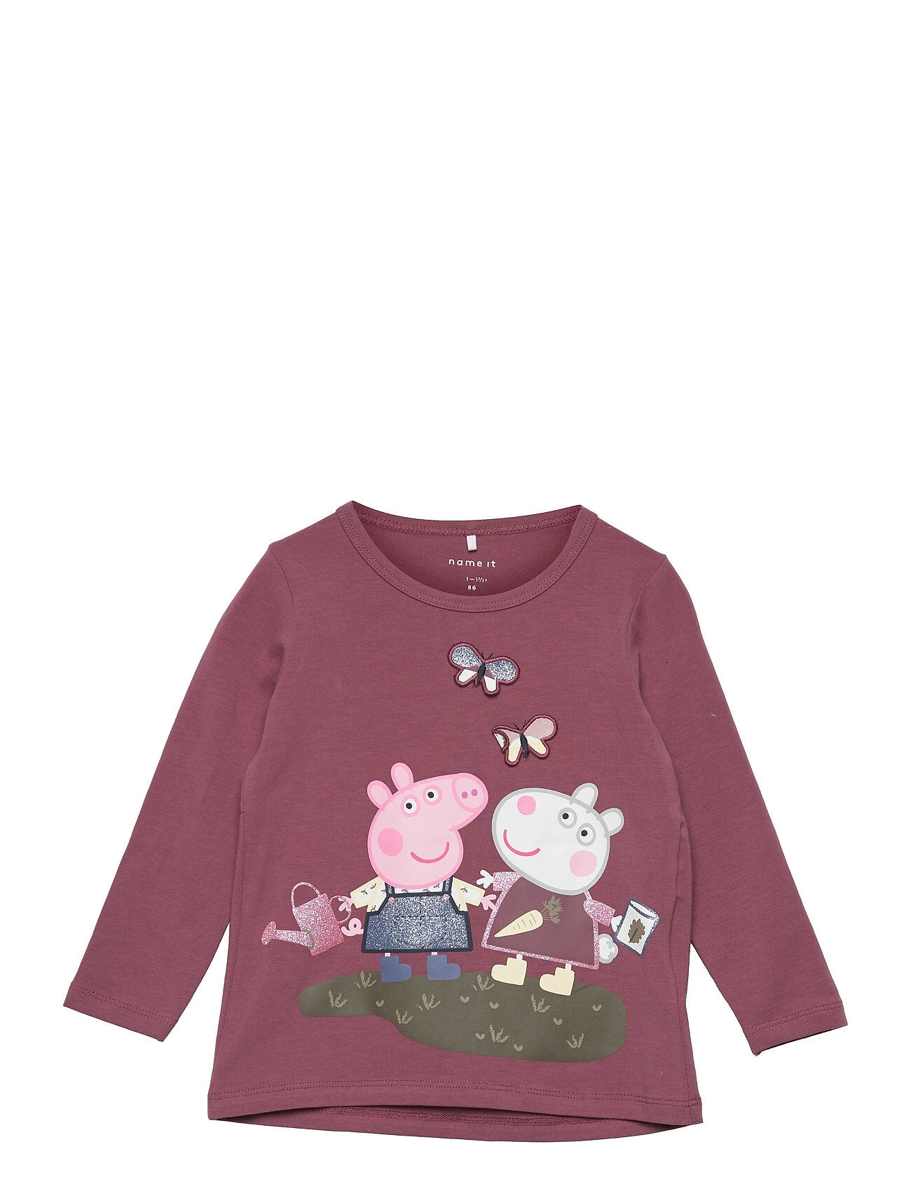 name it Nmfpeppapig Dana Ls Top Pep T-shirts Long-sleeved T-shirts Lilla Name It