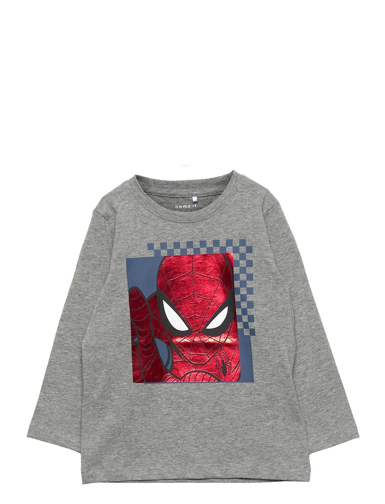 name it Nmmspiderman Dallas Ls Top Mar T-shirts Long-sleeved T-shirts Grå Name It