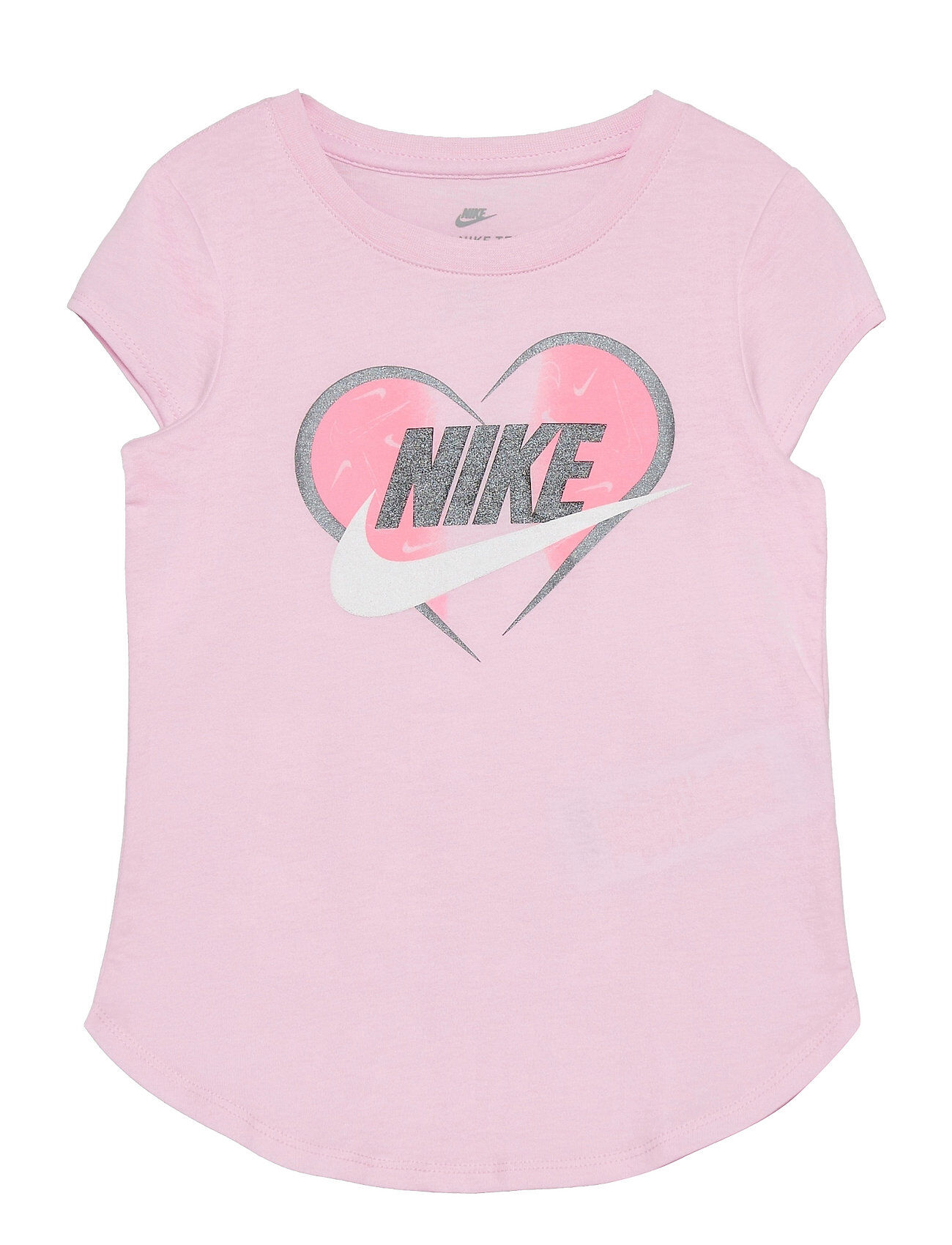 Nike Nkg Seasonal Heart Tee T-shirts Short-sleeved Rosa Nike