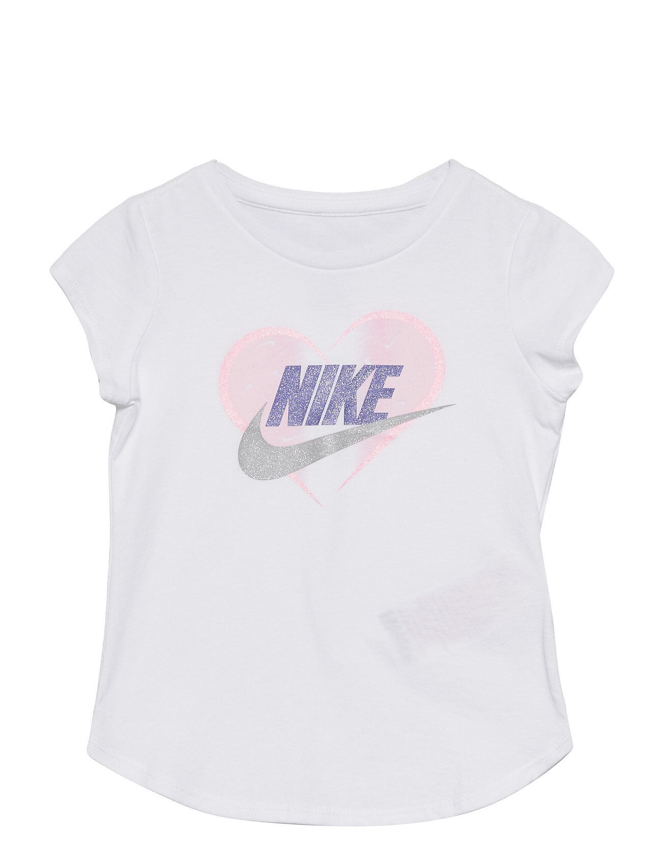 Nike Nkg Seasonal Heart Tee T-shirts Short-sleeved Hvit Nike