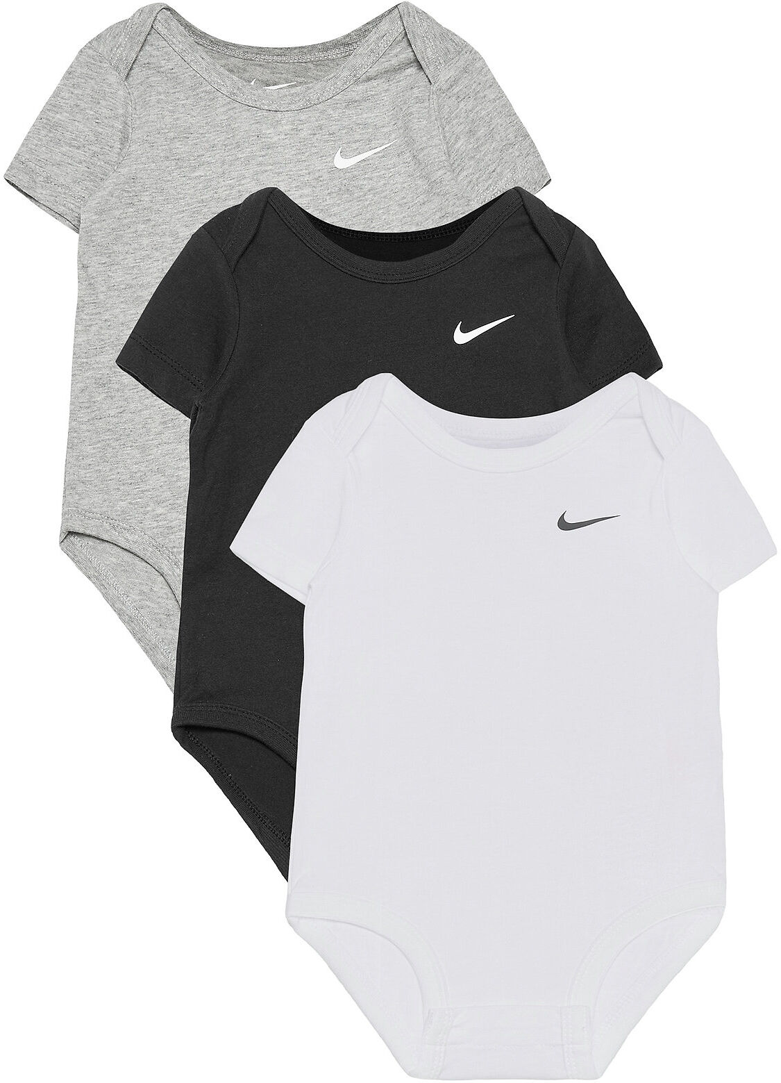 Nike Nkb 3Pk Swoosh Bodysuit Bodies Short-sleeved Multi/mønstret Nike