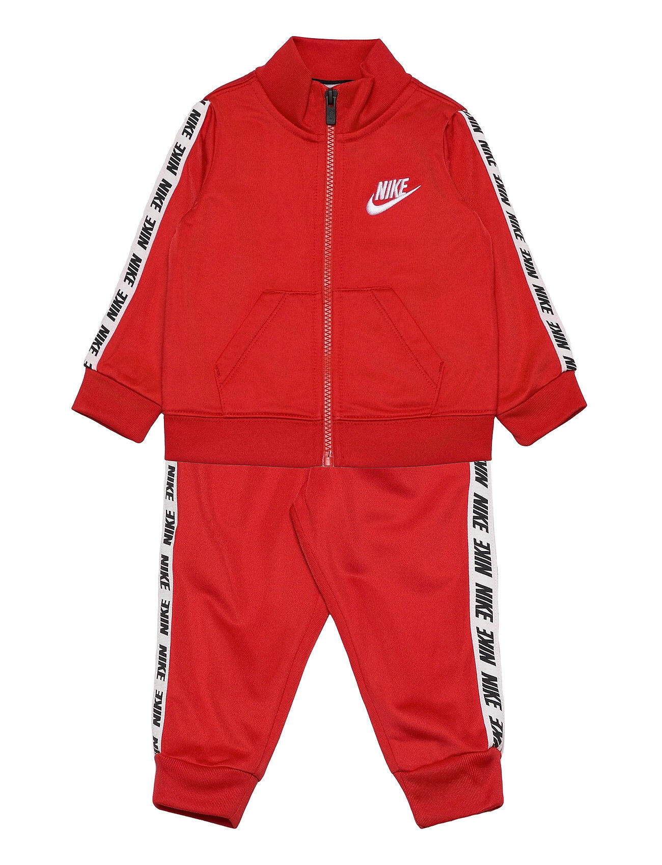 Nike Blk Taping Tricot Set Joggedress Rød Nike