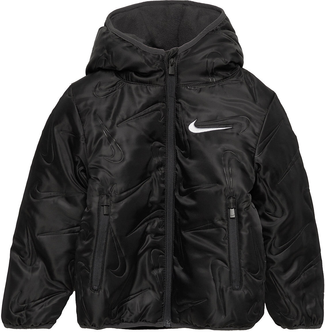 Nike Nkn Swoosh Quilted Puffer Jckt Fôret Jakke Svart Nike