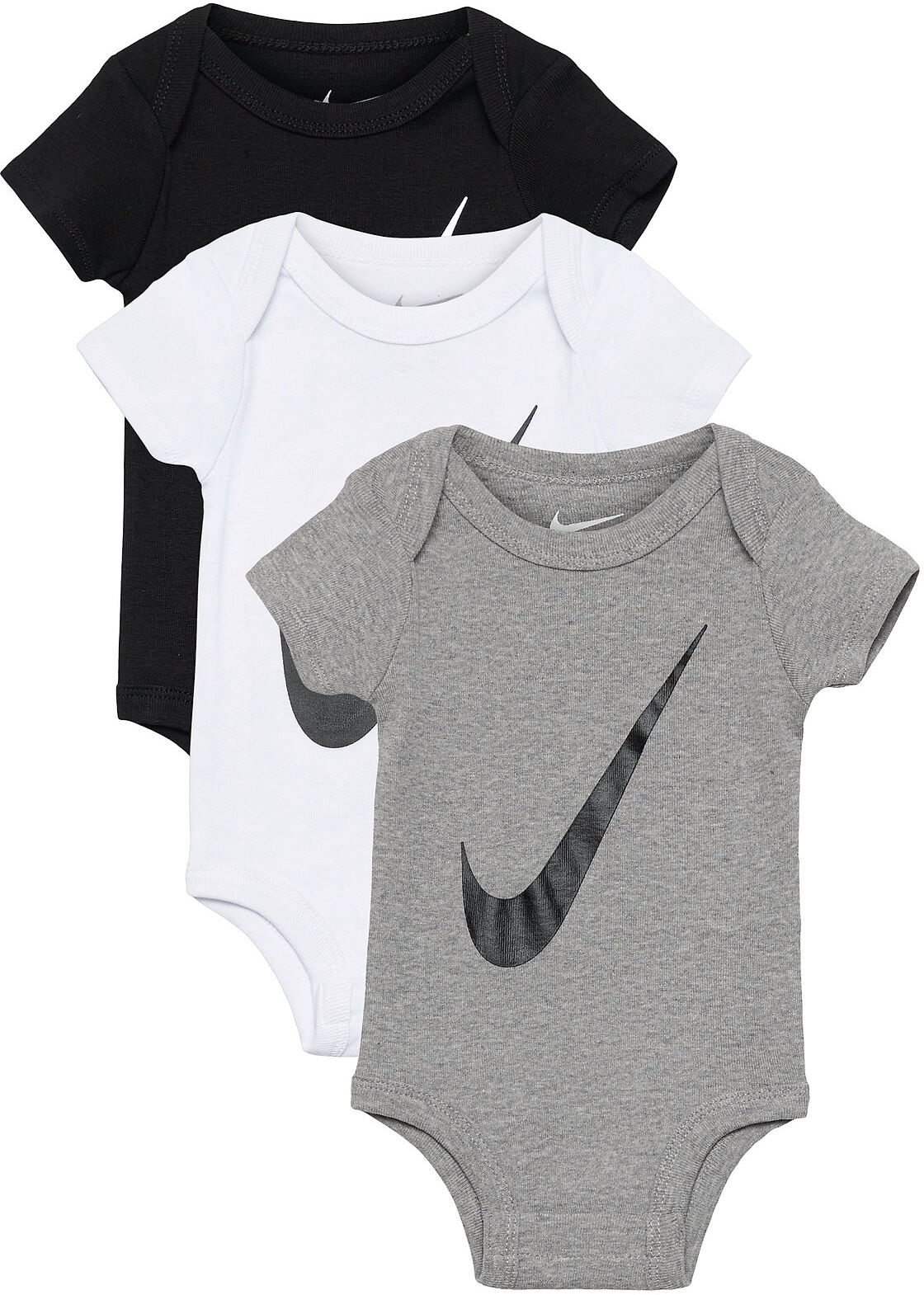 Nike Nhn Swoosh 3 Pack S/S Bodies Short-sleeved Grå Nike