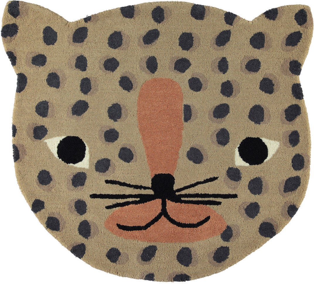 OYOY Living Design Leopard Rug Home Kids Decor Rugs And Carpets Brun OYOY Living Design