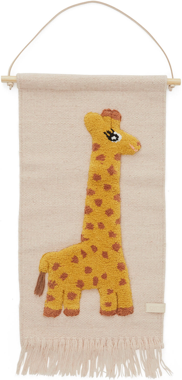 OYOY Living Design Giraffe Wallhanger Home Kids Decor Wall Decors Rosa OYOY Living Design