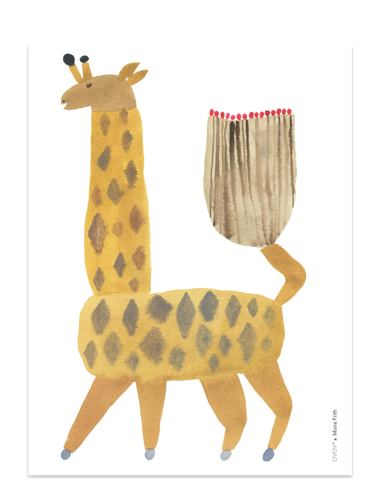 OYOY Living Design Noah Giraffe - Poster Home Kids Decor Posters OYOY Living Design