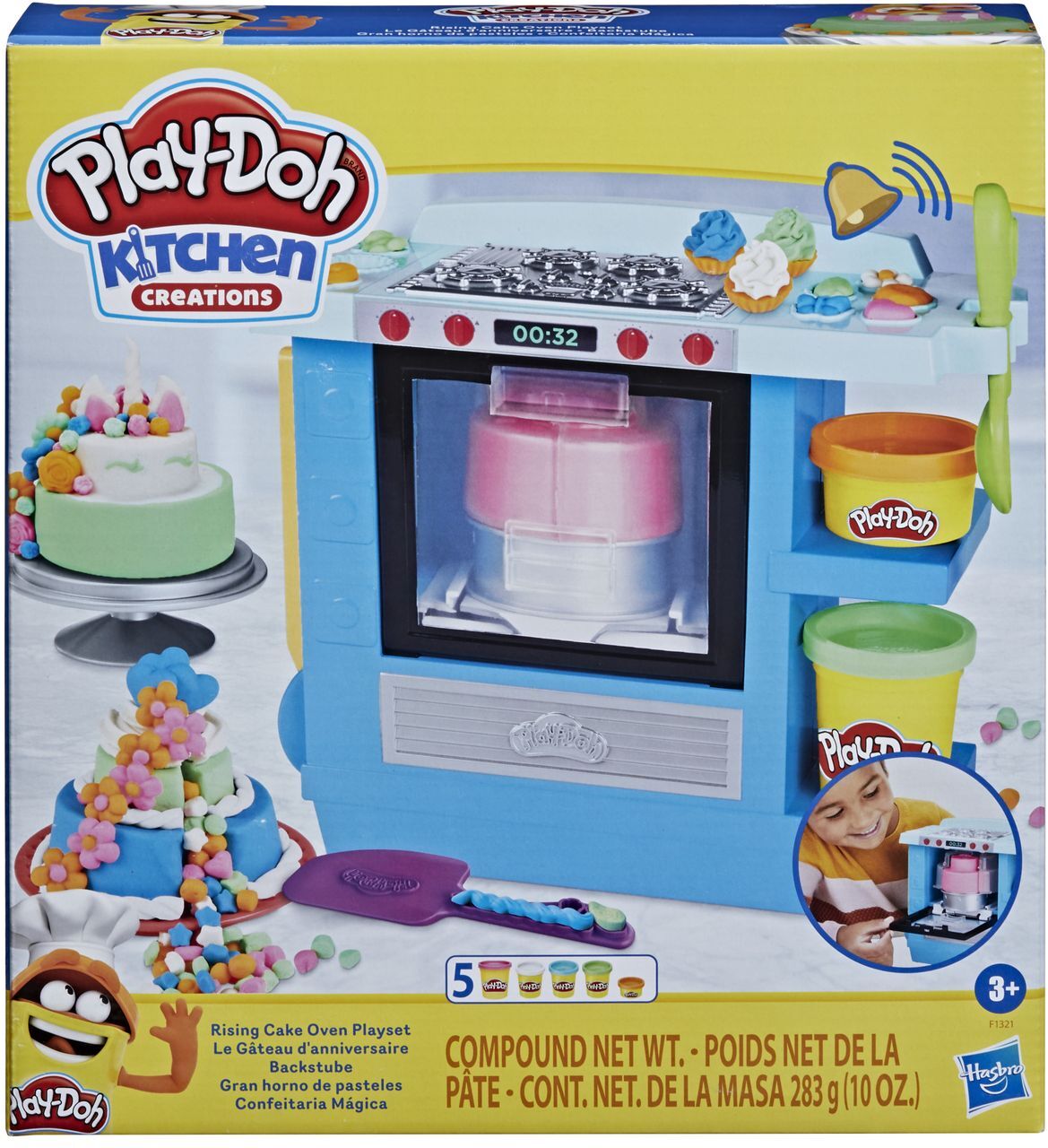 Play-Doh Pd Rising Cake Oven Playset Toys Creativity Play Dough Multi/mønstret Play Doh