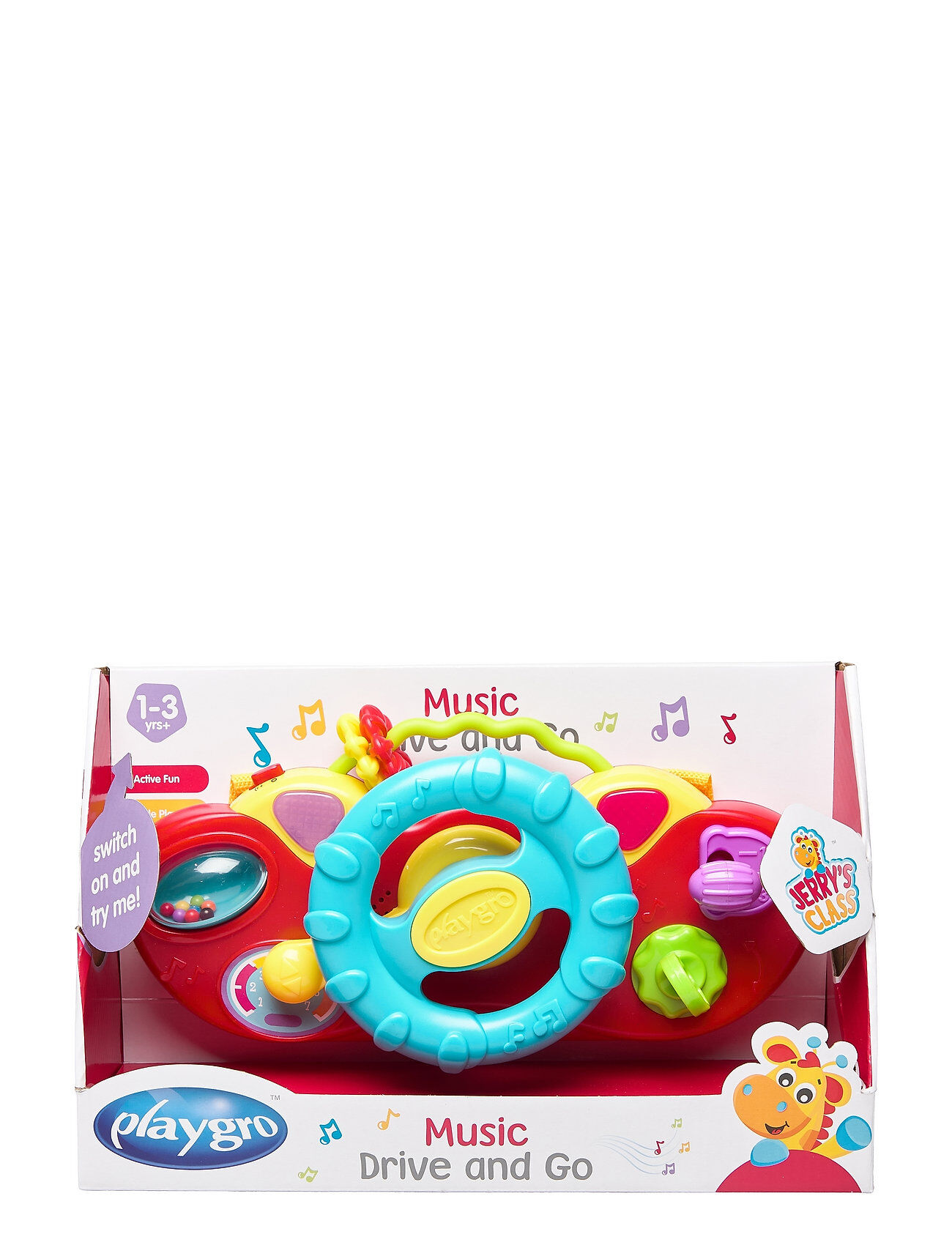 Playgro Music Drive And Go Toys Baby Toys Educational Toys Activity Toys Multi/mønstret Playgro