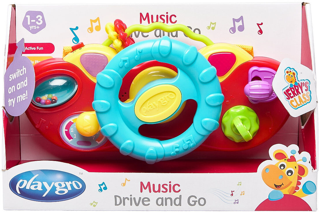 Playgro Music Drive And Go Toys Baby Toys Educational Toys Activity Toys Multi/mønstret Playgro