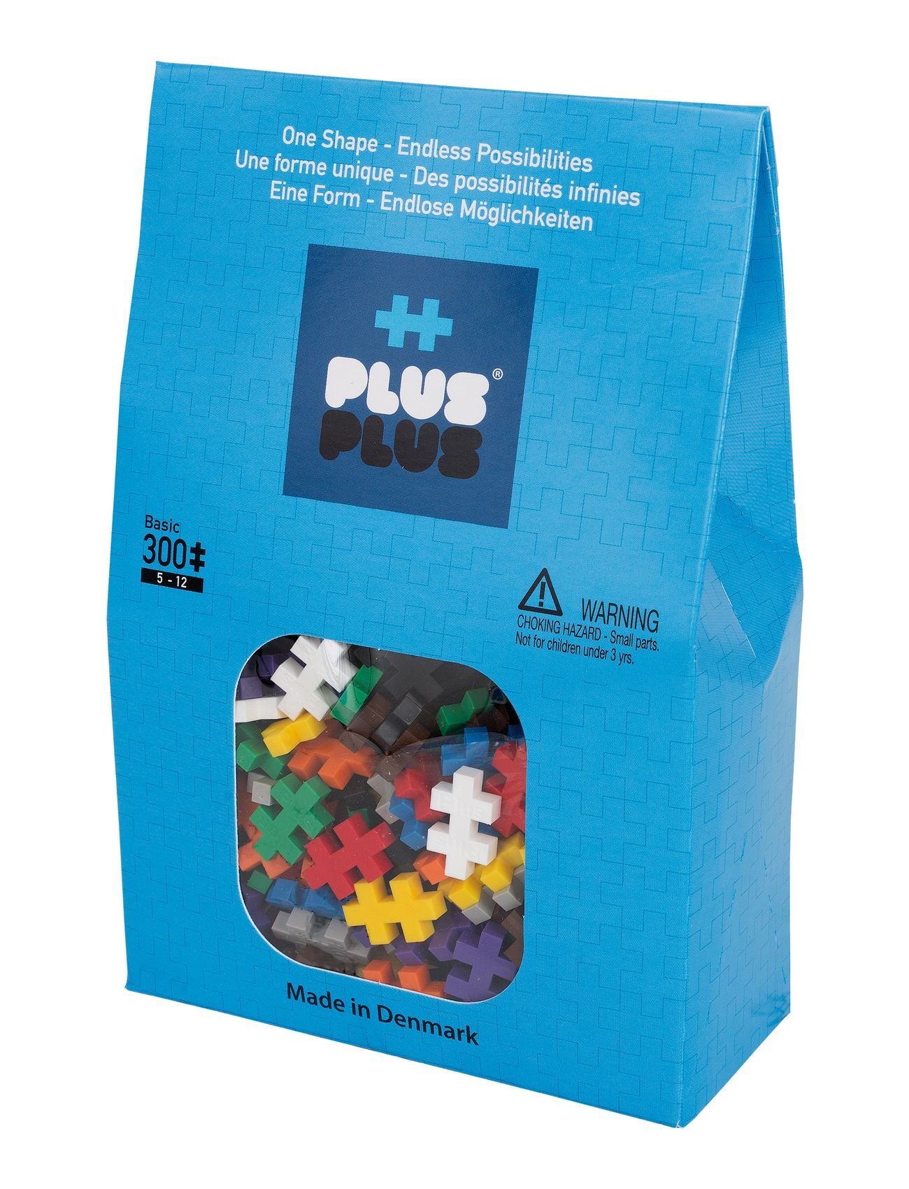 Plus-Plus Basic / 300 Pcs Toys Building Sets & Blocks Building Sets Multi/mønstret Plus-Plus