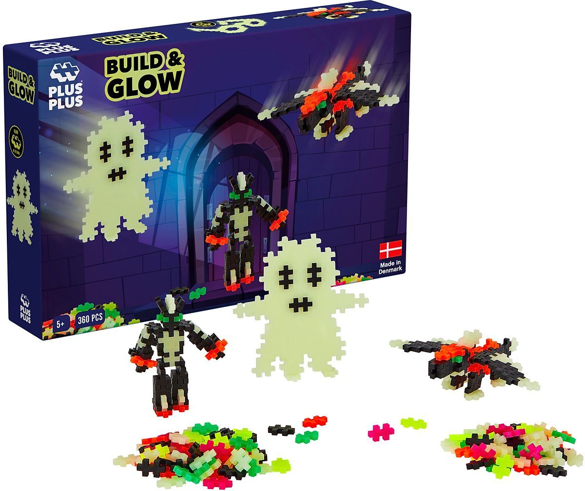 Plus-Plus Glow-In-The-Dark / 360 Pcs. Toys Building Sets & Blocks Building Sets Multi/mønstret Plus-Plus