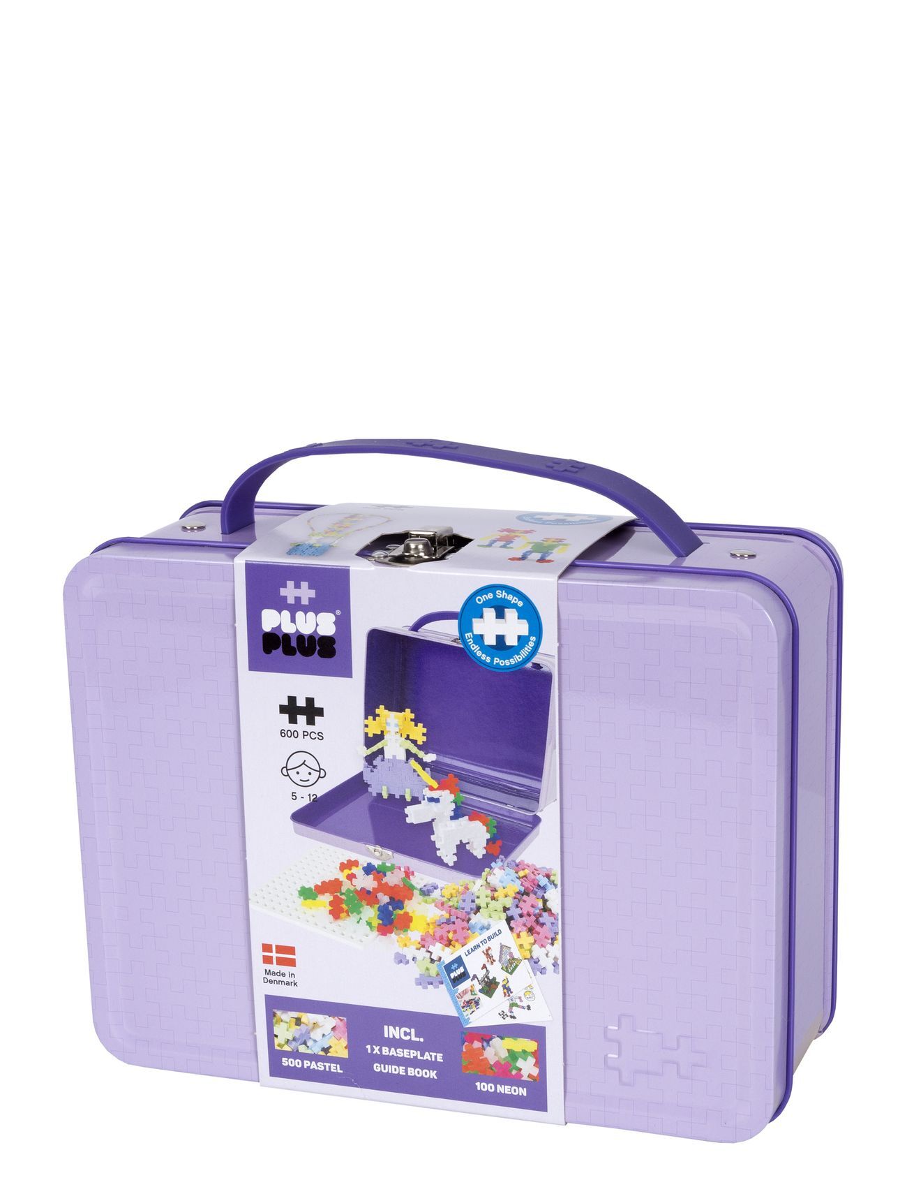 Plus-Plus Suitcase Pastel Metal Toys Building Sets & Blocks Building Sets Multi/mønstret Plus-Plus