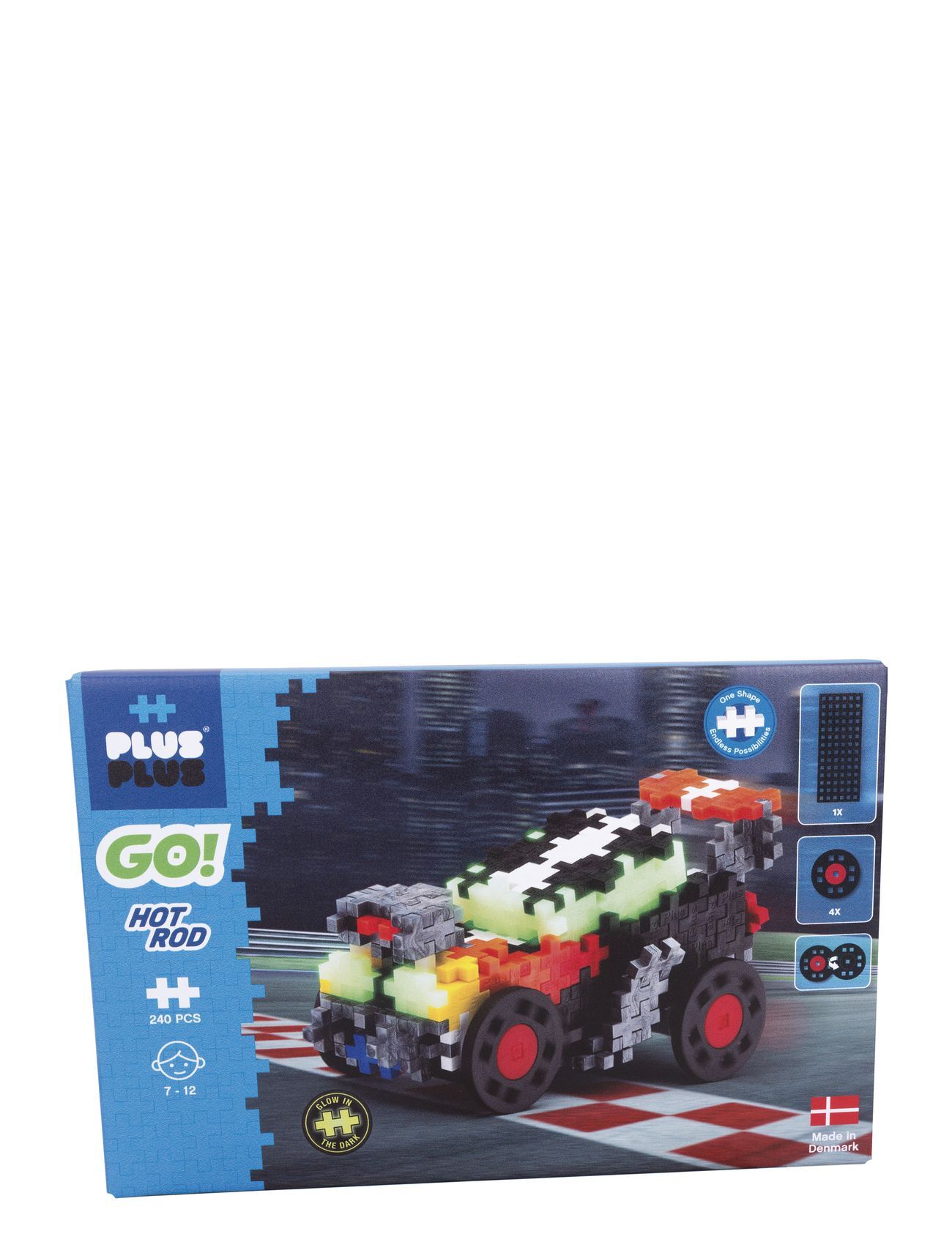 Plus-Plus Go! Hot Rod Toys Building Sets & Blocks Building Sets Multi/mønstret Plus-Plus
