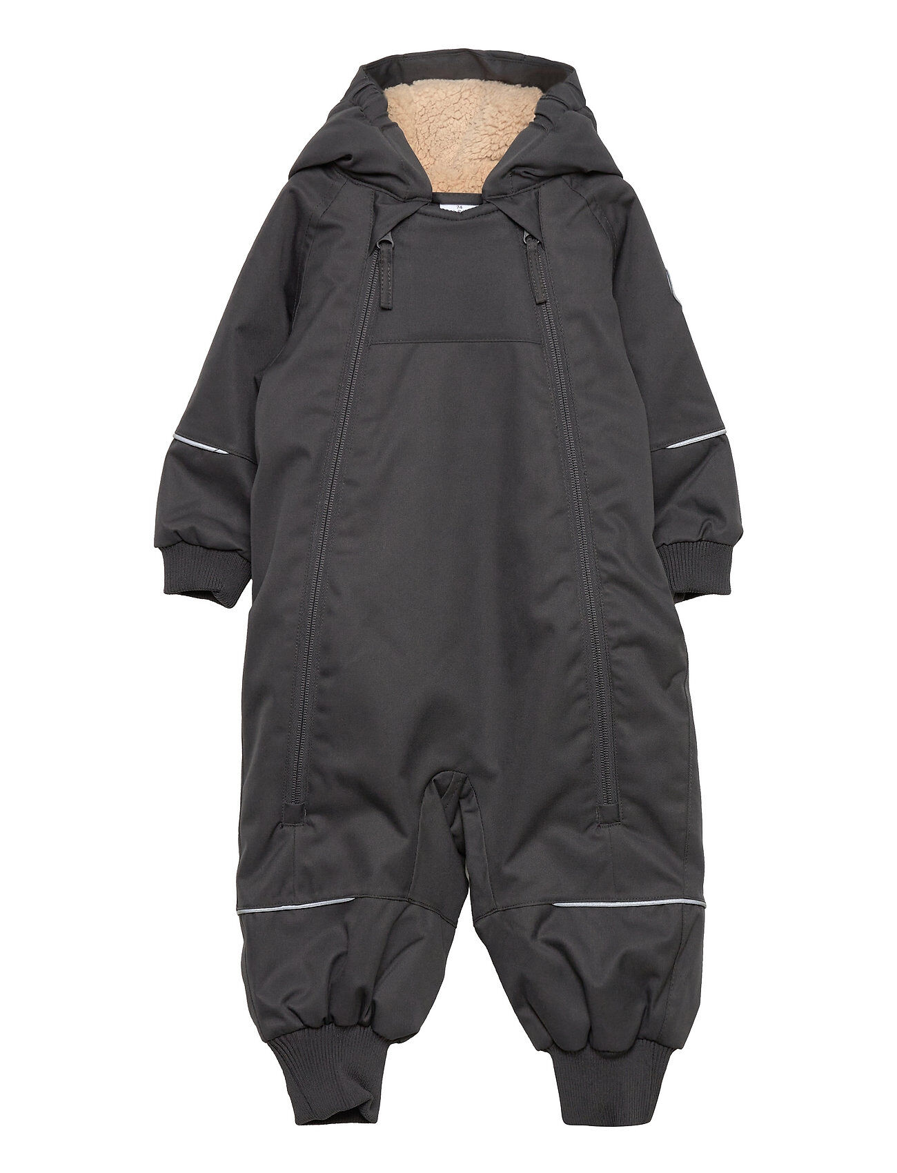 Polarn O. Pyret Overall Shell Lined Baby Outerwear Coveralls Snow/ski Coveralls & Sets Grå Polarn O. Pyret