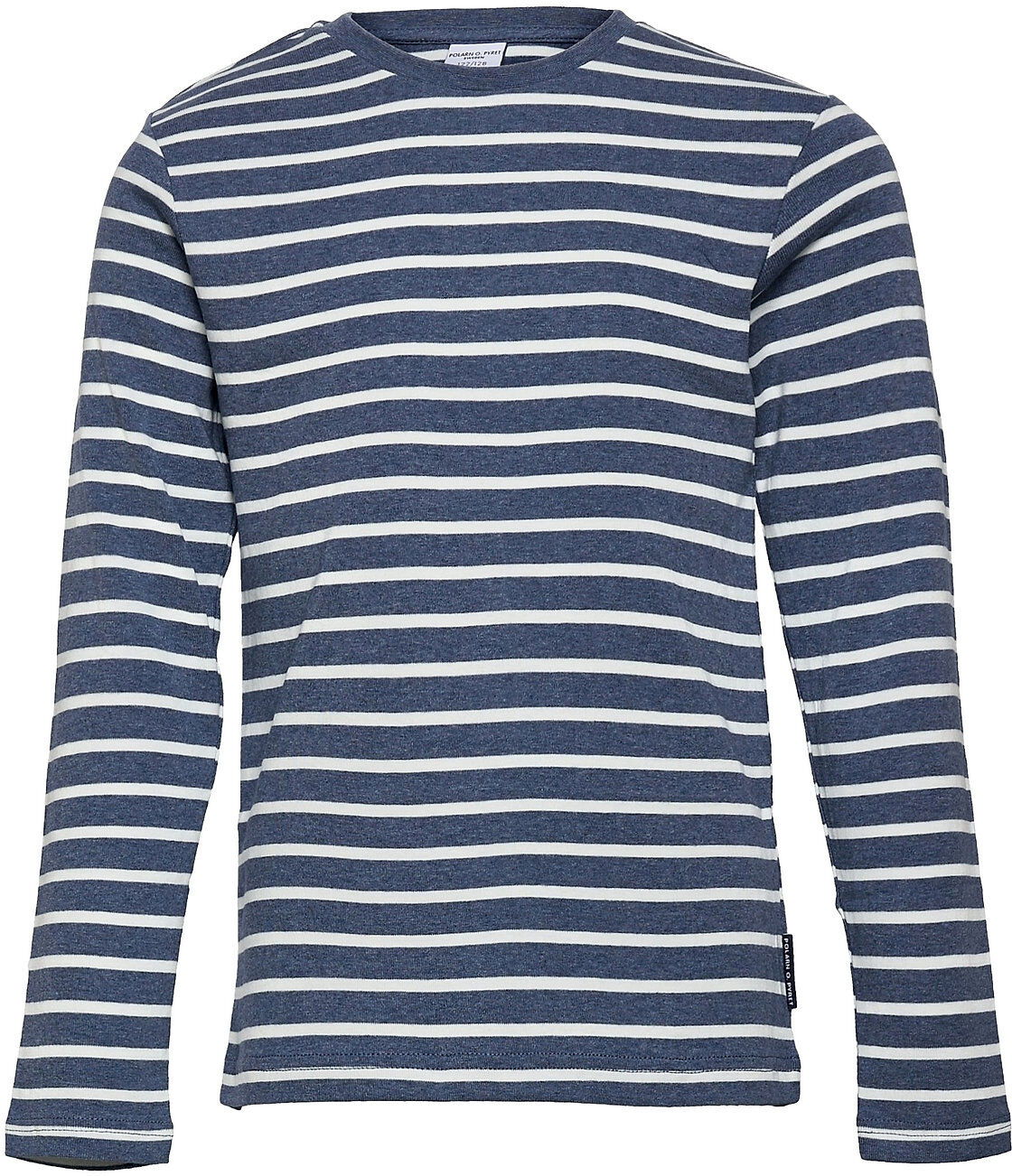 Polarn O. Pyret T-Shirt L/S Stripe School T-shirts Long-sleeved T-shirts Blå Polarn O. Pyret