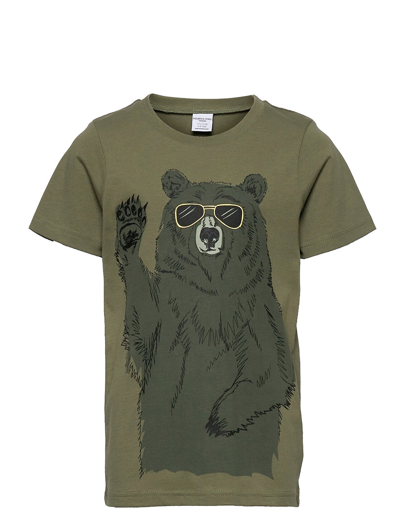 Polarn O. Pyret T-Shirt S/S Print School T-shirts Short-sleeved Grønn Polarn O. Pyret