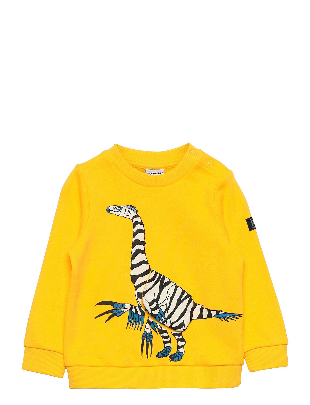 Polarn O. Pyret Sweatshirt Dino Preschool Sweat-shirt Genser Gul Polarn O. Pyret