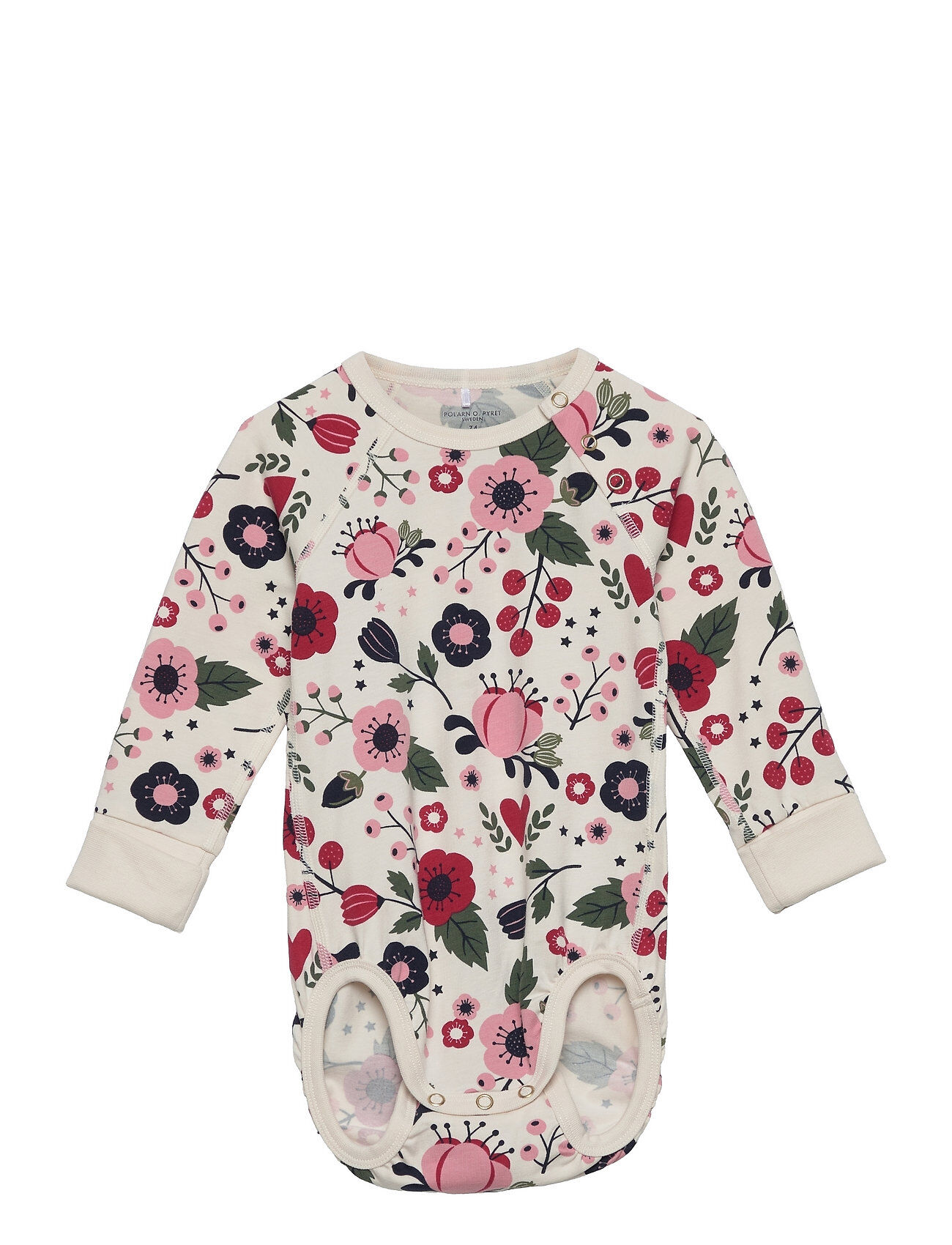 Polarn O. Pyret Body Aop Baby Bodies Long-sleeved Multi/mønstret Polarn O. Pyret