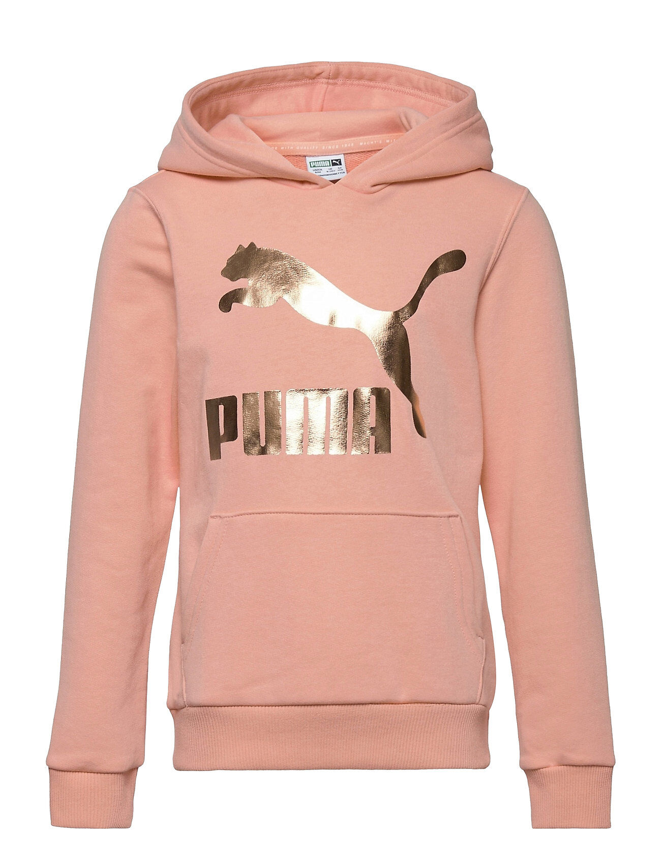 PUMA Classics Logo Hoodie G Hettegenser Genser Rosa PUMA