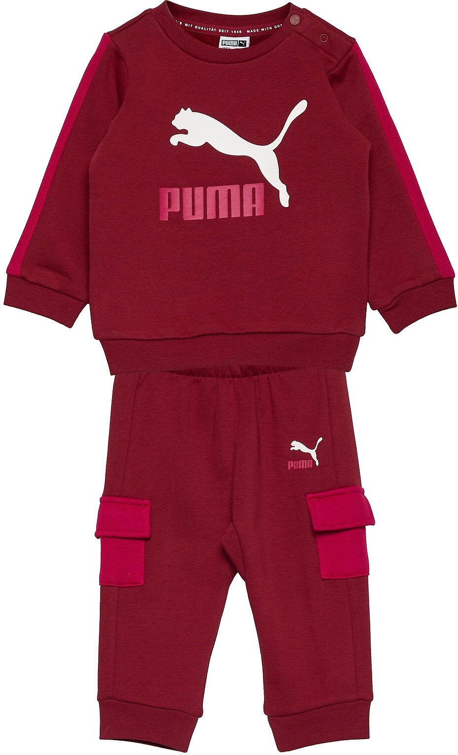 PUMA Minicats Clsx Crew Jogger Fl Joggedress Rød PUMA