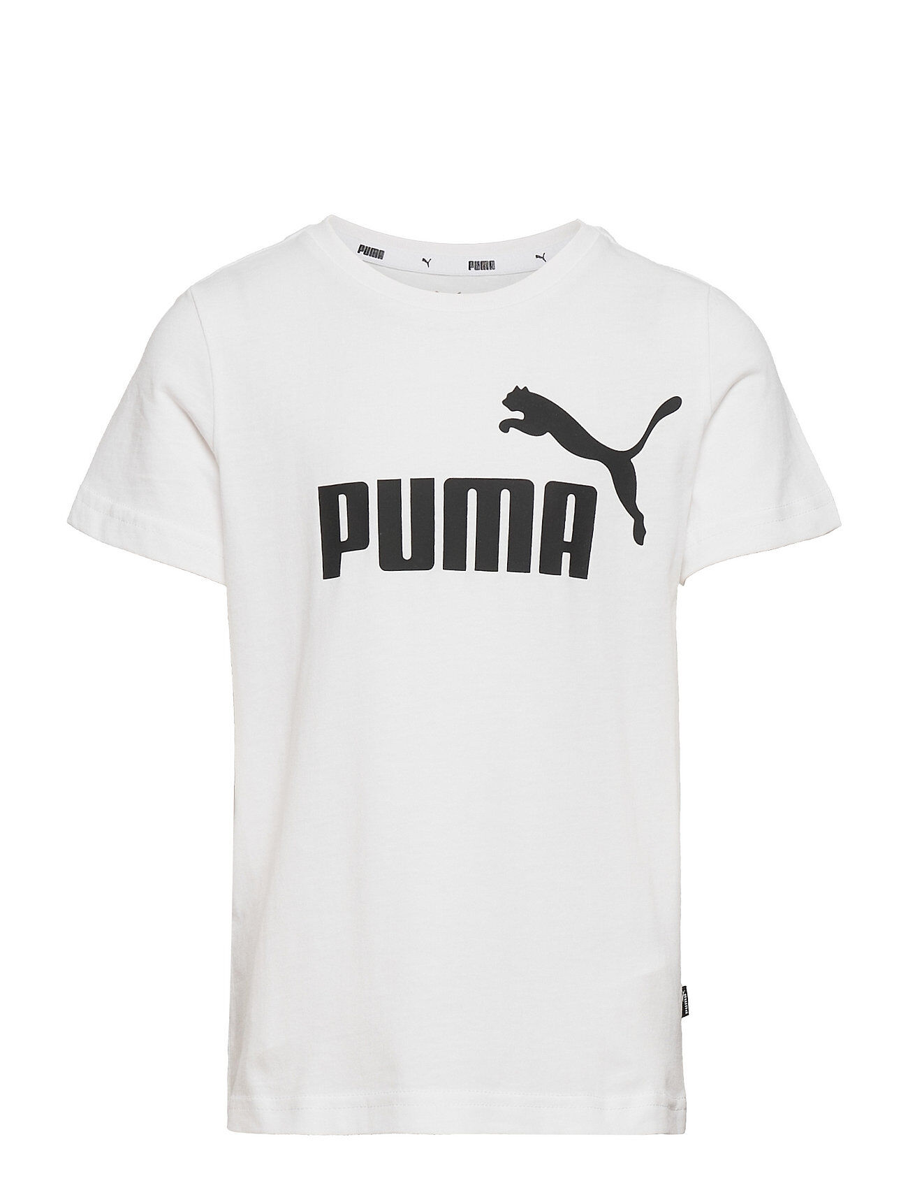 PUMA Ess Logo Tee B T-shirts Short-sleeved Hvit PUMA